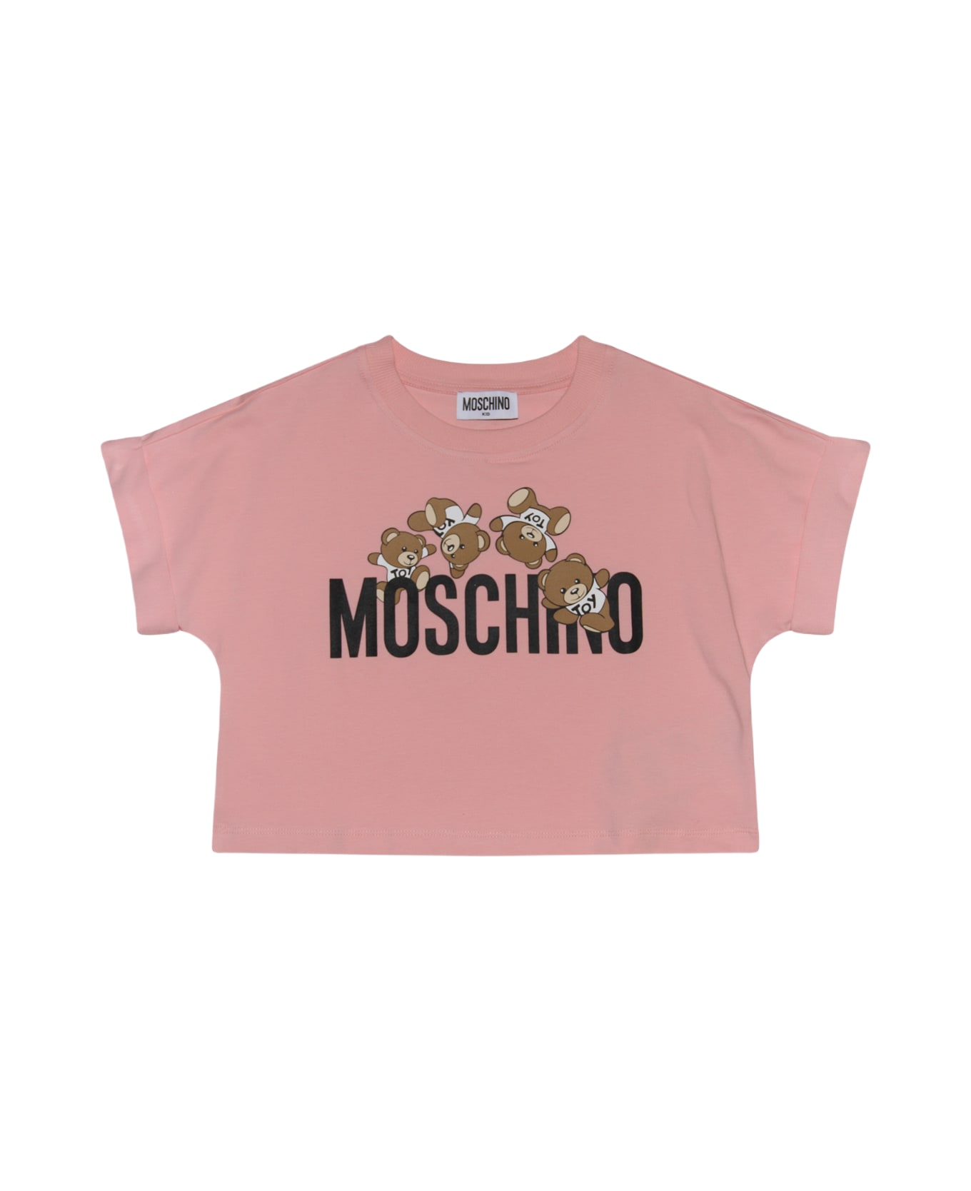 Moschino Pink Multicolour Cotton Blend T-shirt - Rosa