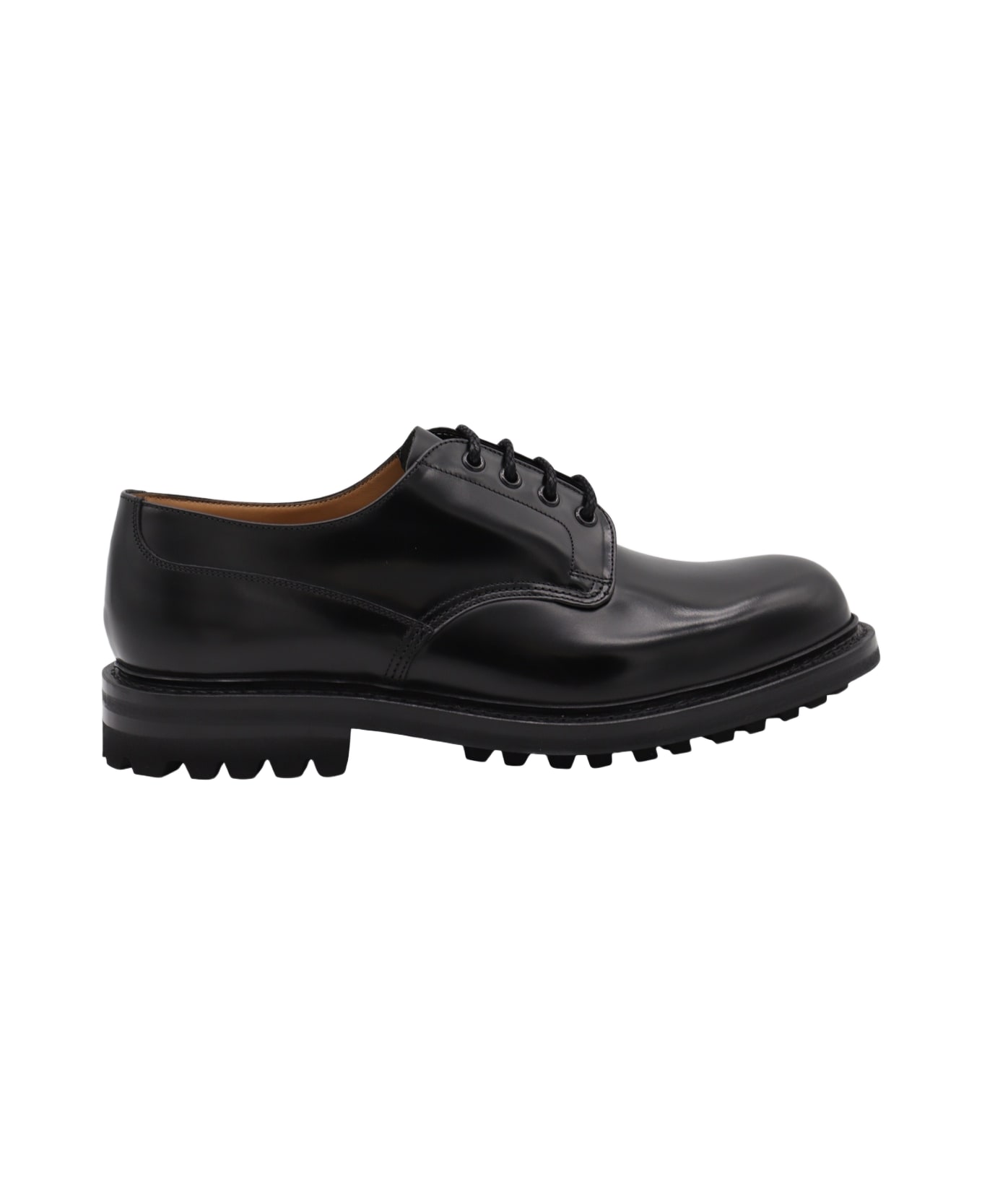 Church
s Black Leather Neil Lace Up Shoes - BLACK