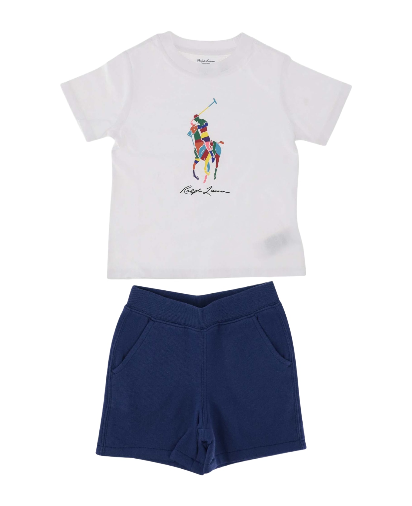 Ralph Lauren Two-piece Cotton Outfit Set - White ボトムス