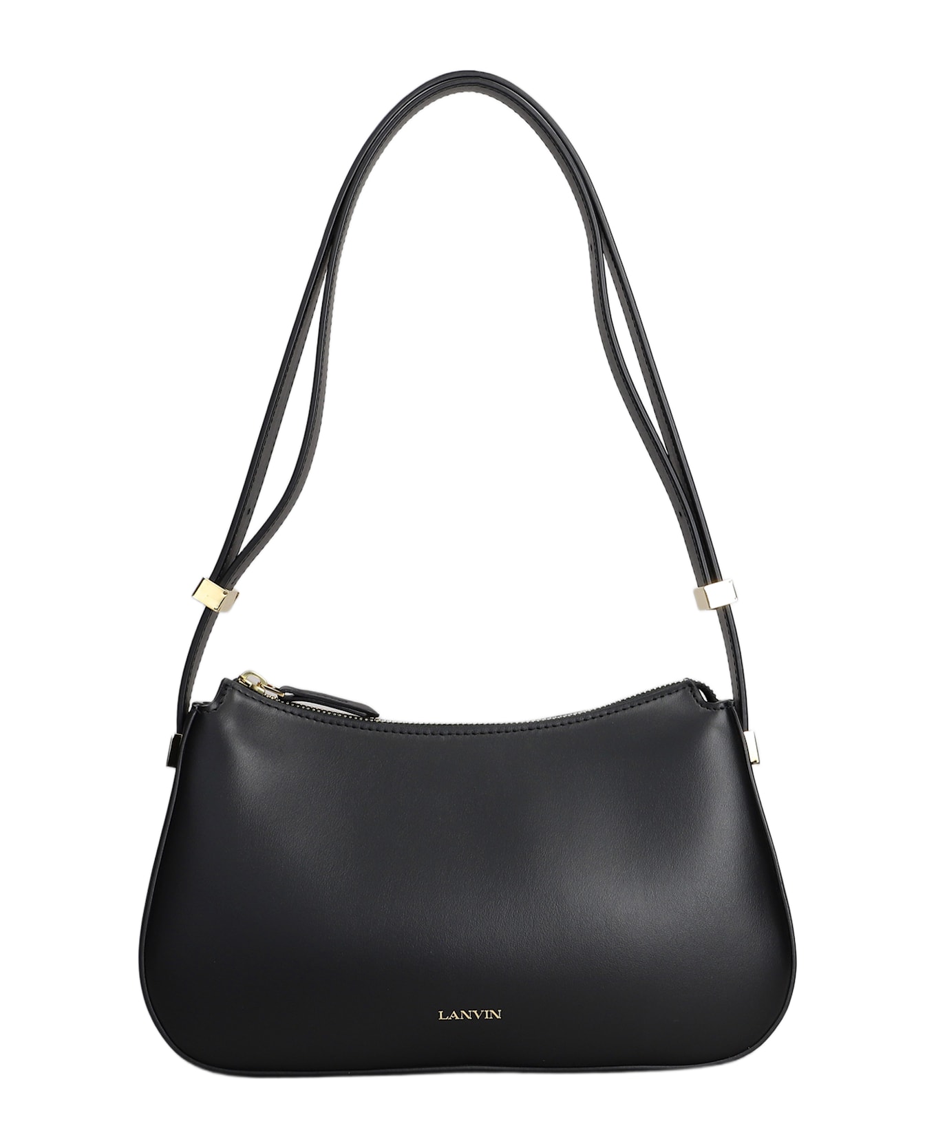 Lanvin Concerto Shoulder Bag In Black Leather - black