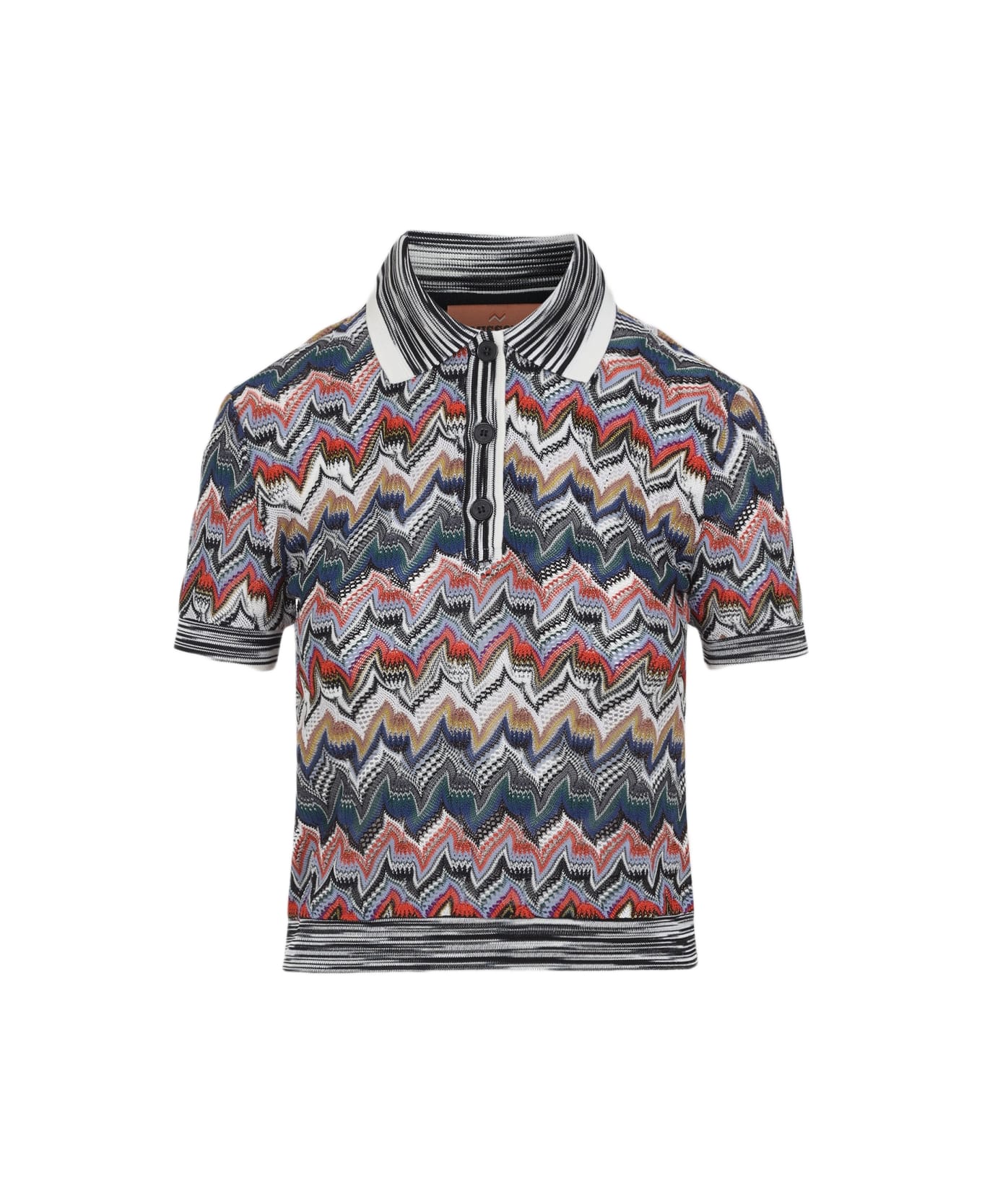 Missoni Viscose And Wool Polo - Multicolor