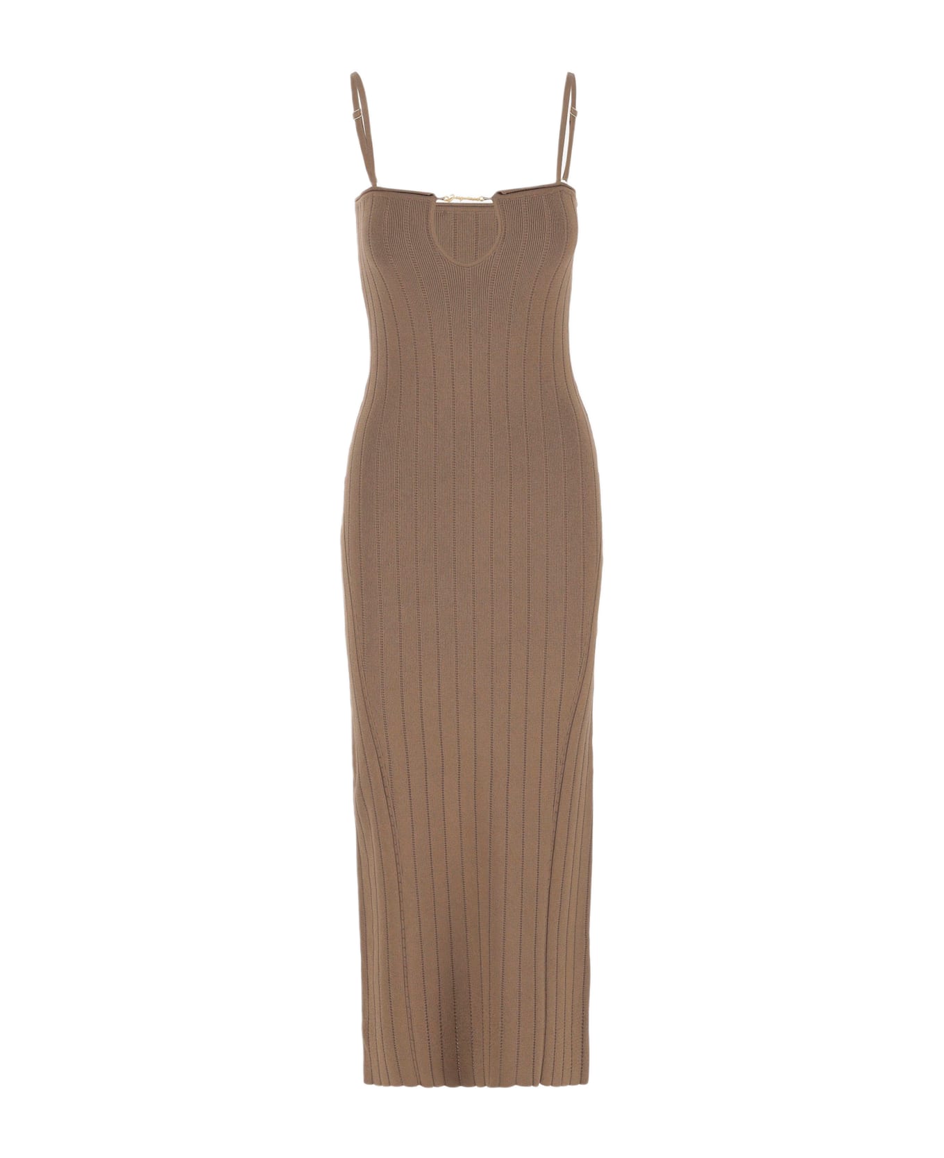 Jacquemus La Robe Sierra Bretelles - Beige