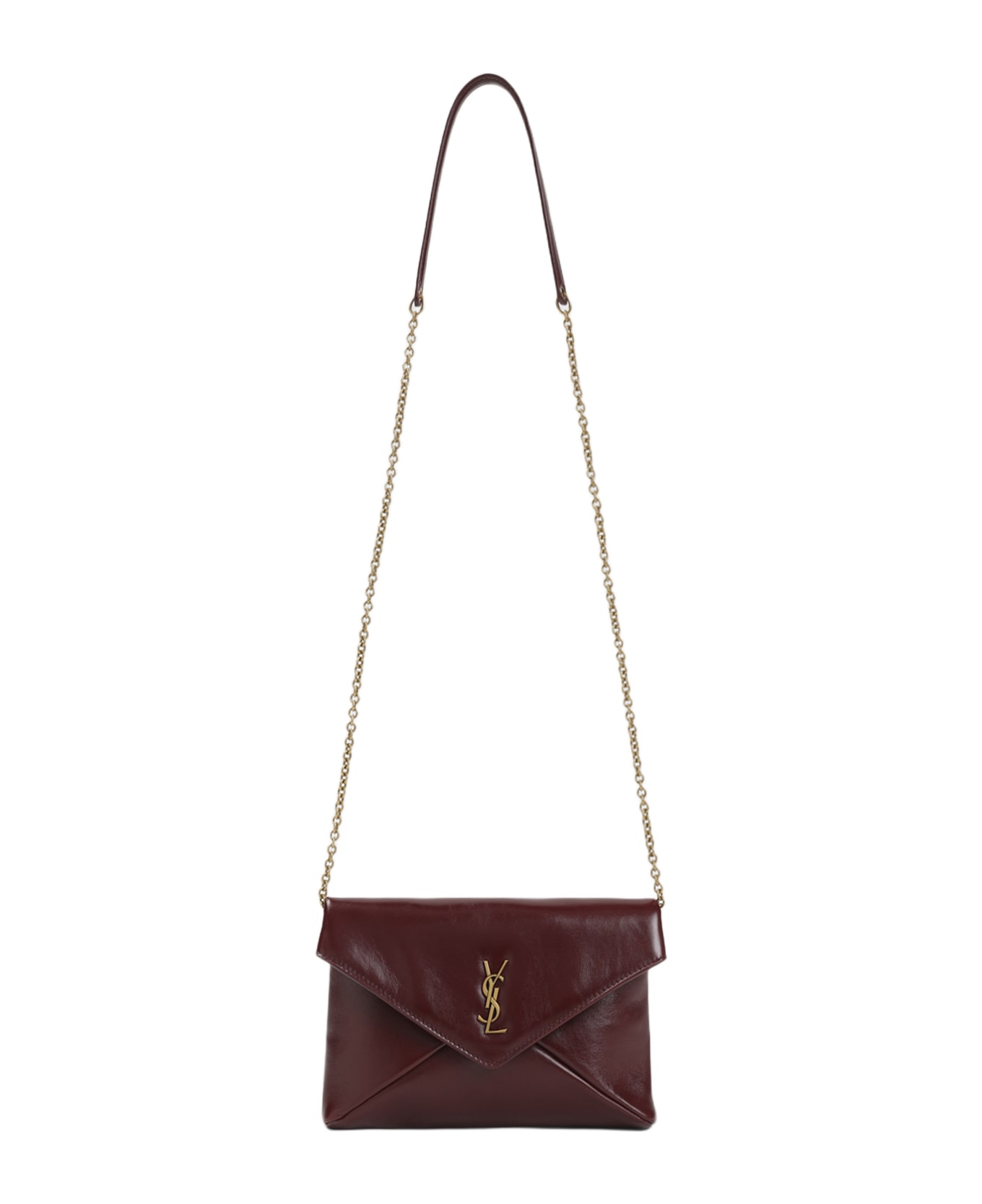 Saint Laurent Calf Leather Shoulder Bag - Dark Ruby ショルダーバッグ