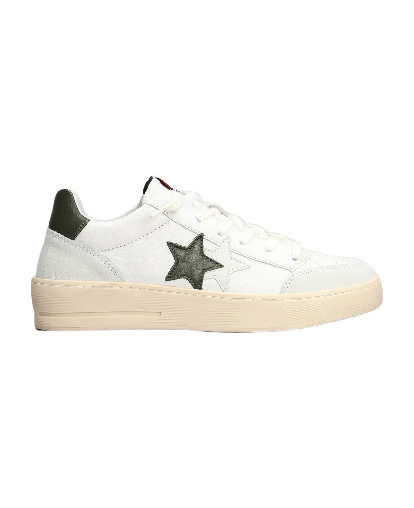 2Star New Star Sneakers In White Suede And Leather - white スニーカー
