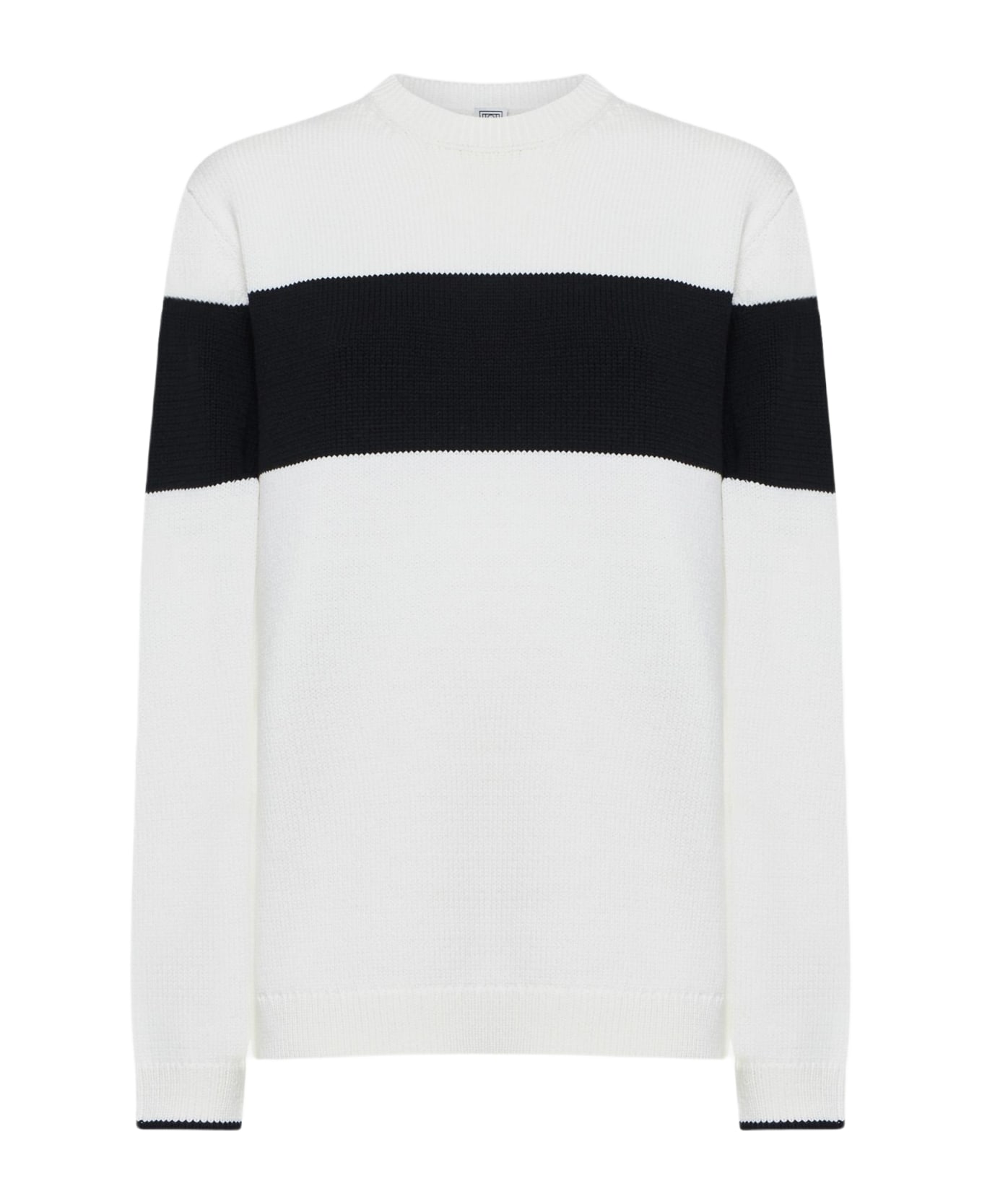 Totême Cotton-blend Sweater - Bianco