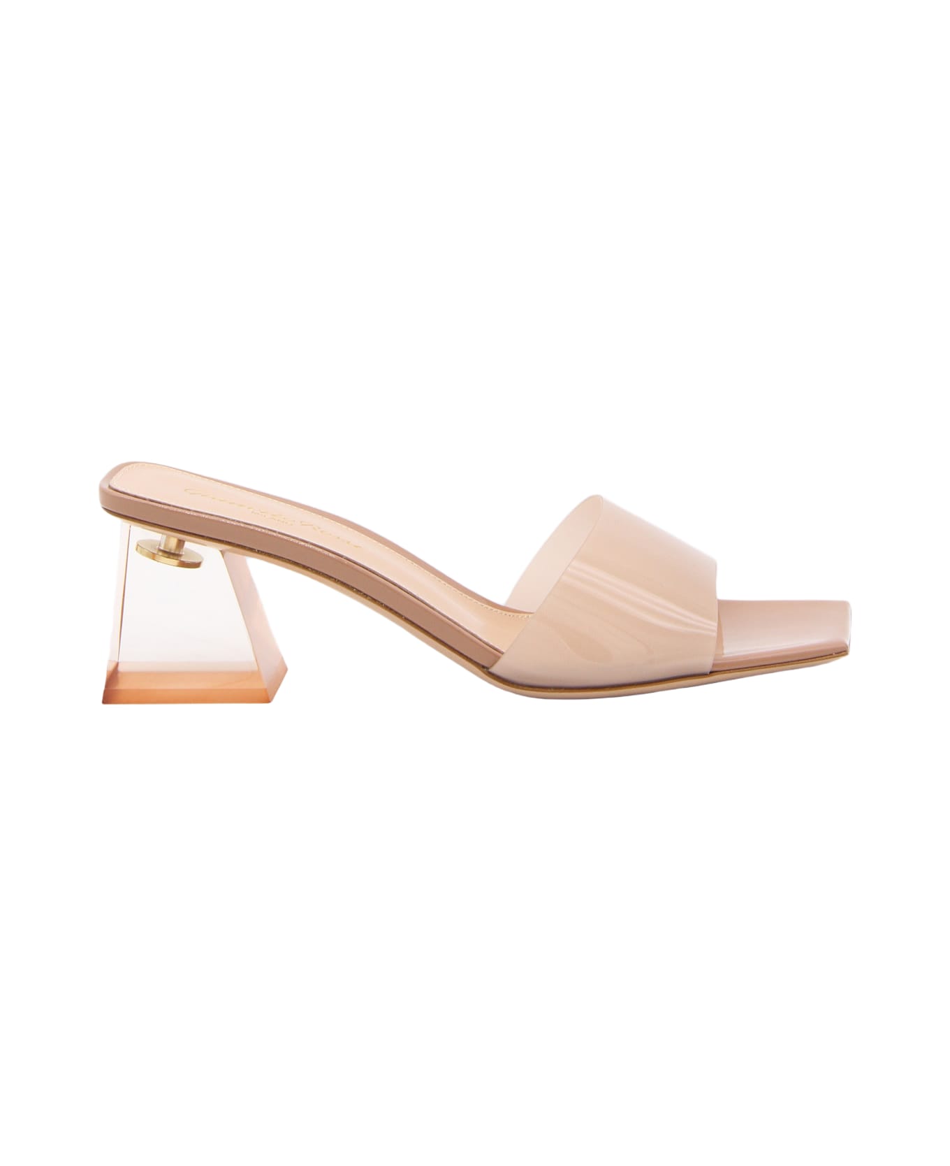 Gianvito Rossi Beige Pvc And Leather Cosmic Sandals - PRALINE