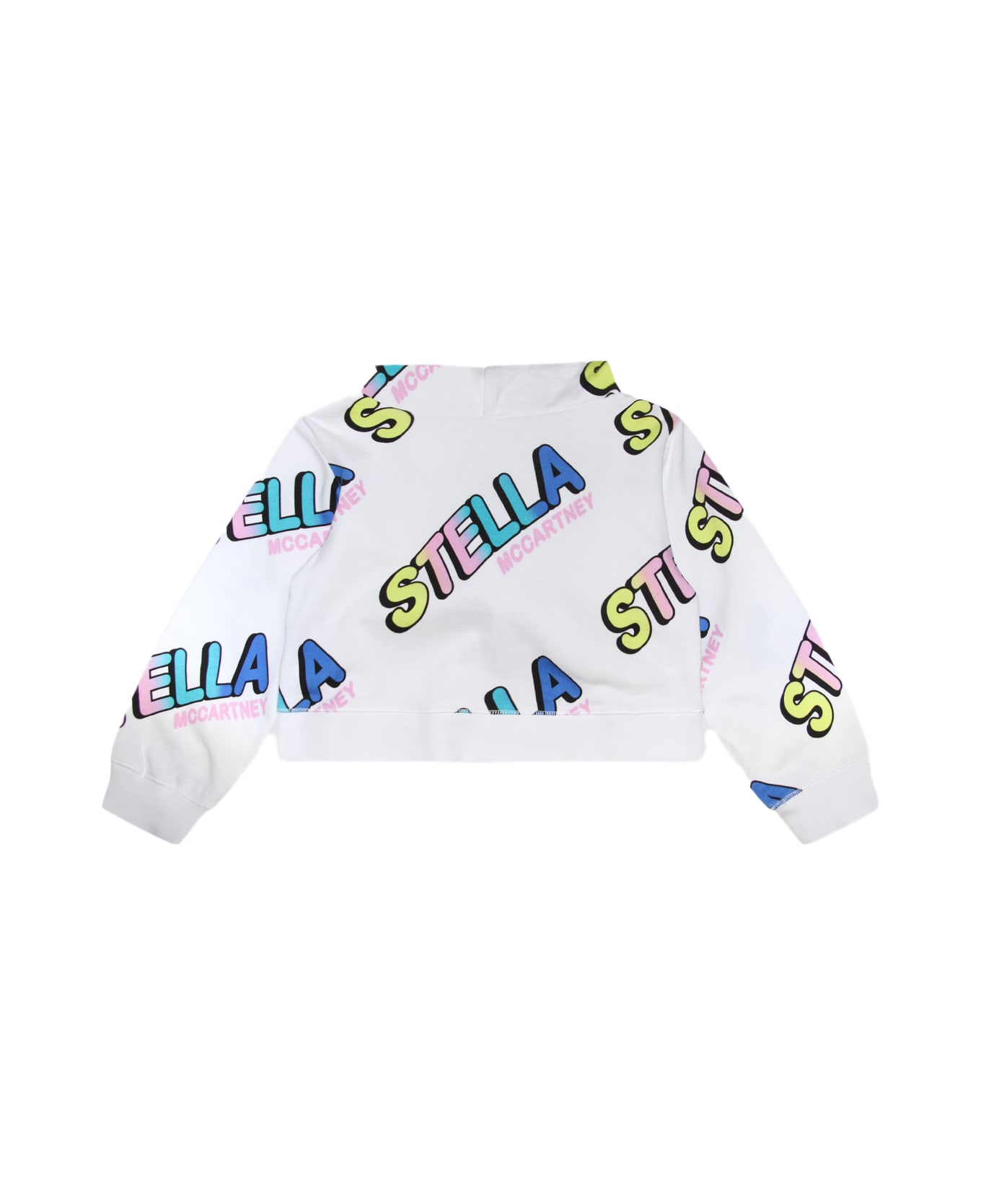 Stella McCartney White Multicolour Cotton Sweatshirt - WHITE/COLOURFUL ニットウェア＆スウェットシャツ