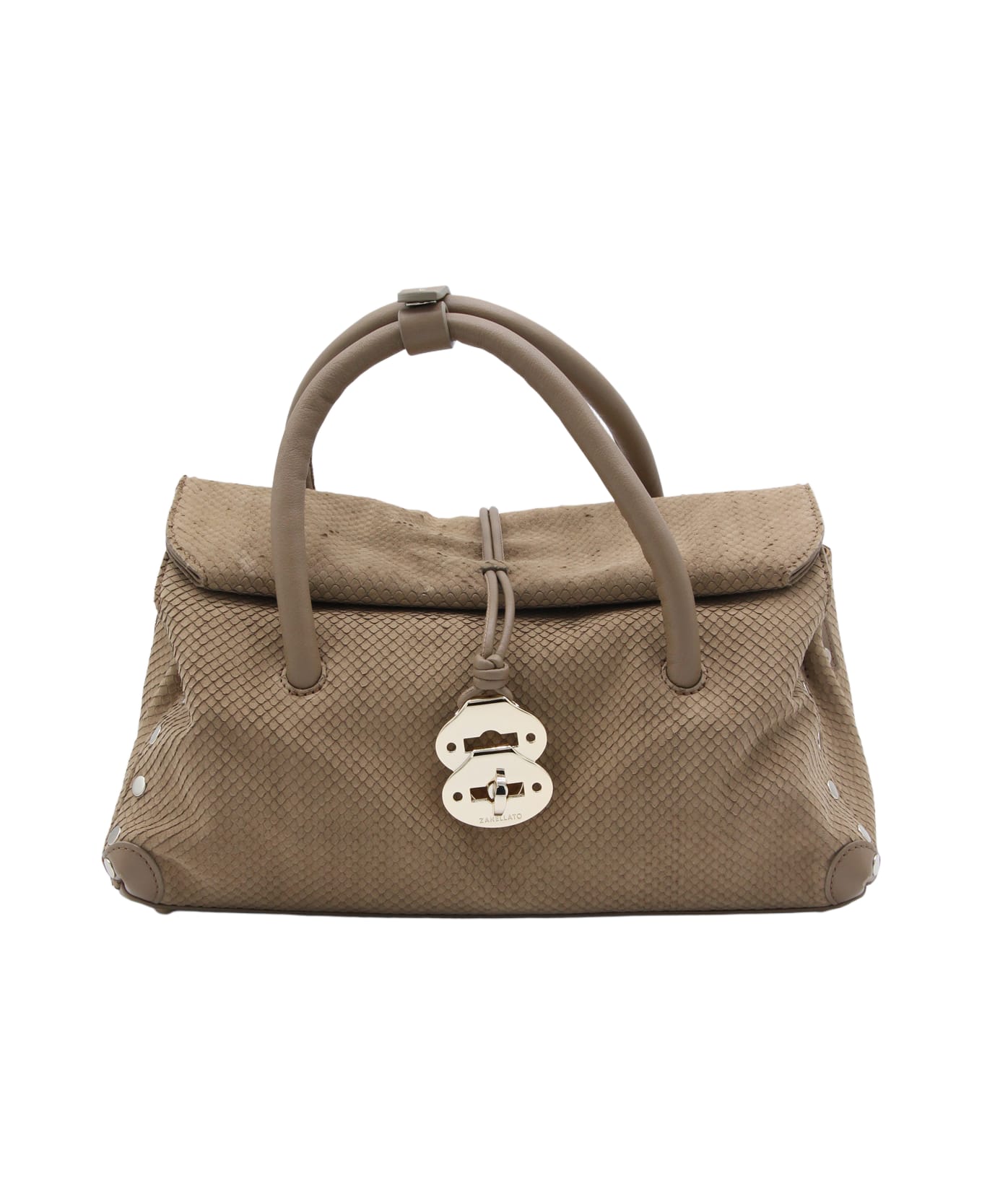 Zanellato Beige Leather Dotta S Top Handle Bag - BEIGE MAGGESE