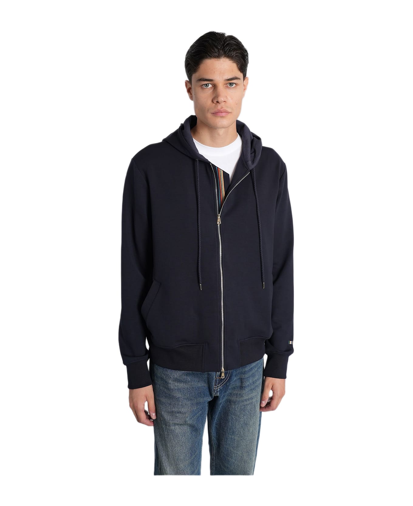 Paul Smith Sweatshirt In Blue Wool And Polyester - blue