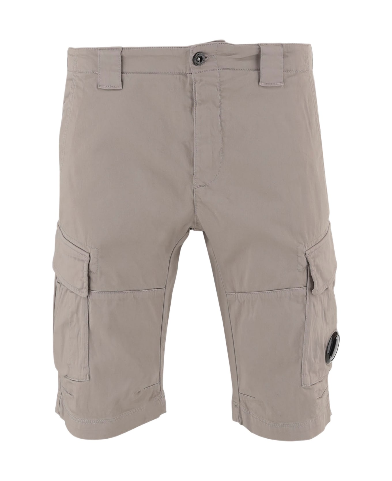 C.P. Company Stretch Cotton Shorts - Grey
