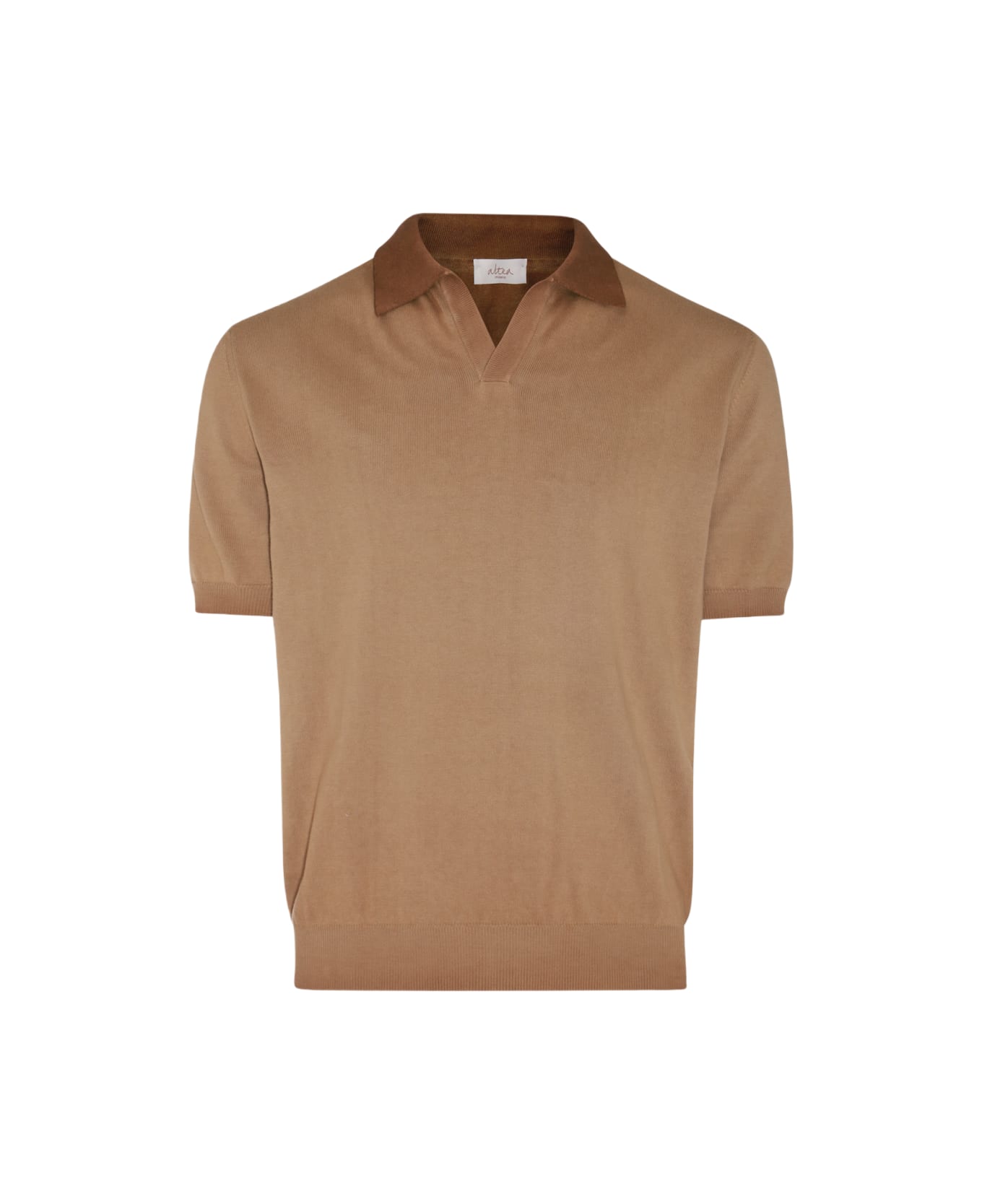 Altea Camel Cotton Polo Shirt - Camel ポロシャツ