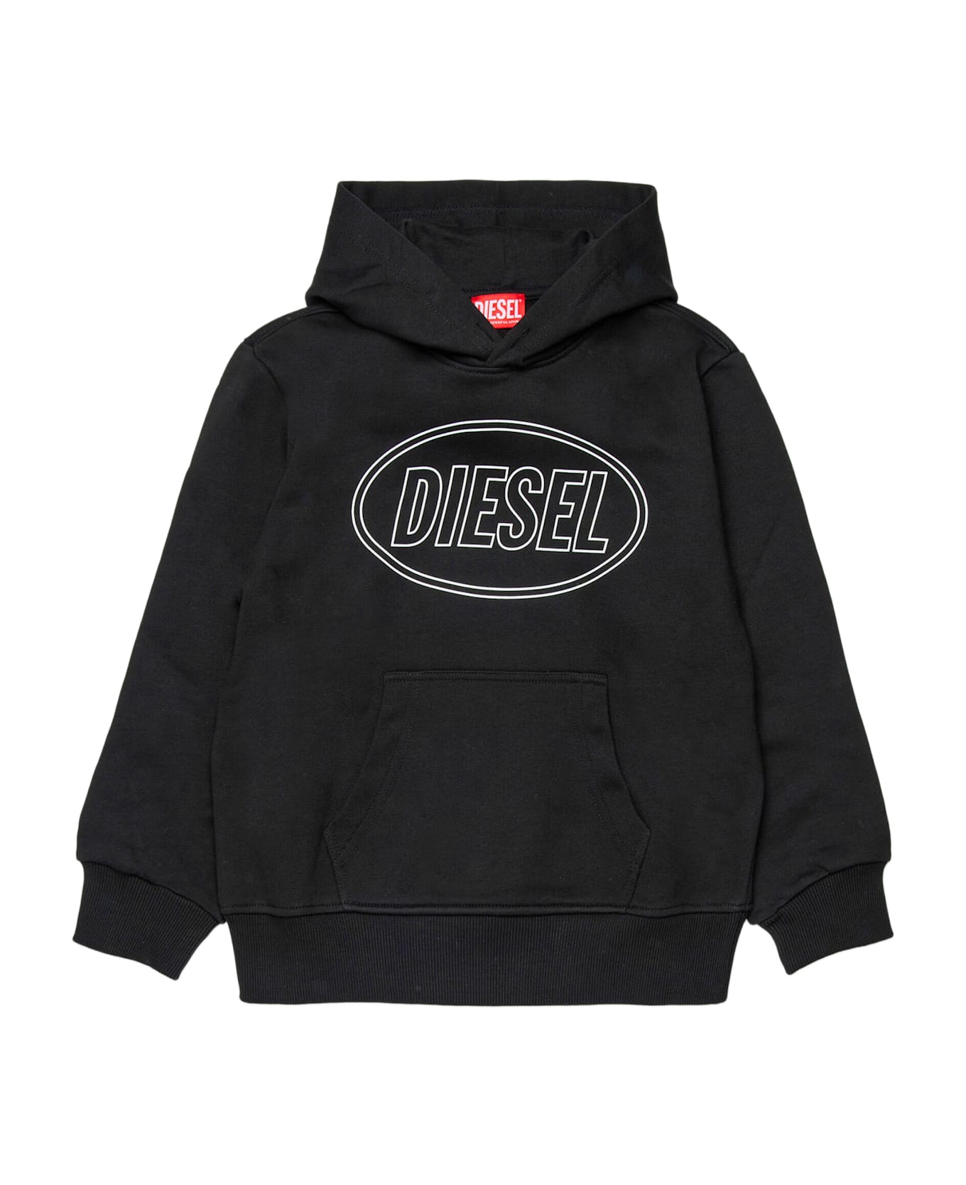 Diesel Cotton Sweatshirt With Logo - Black