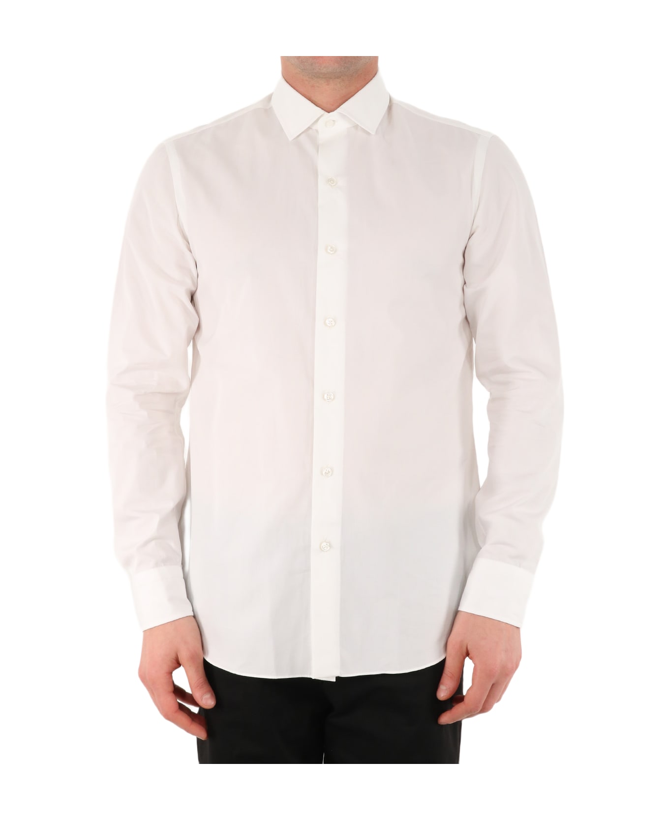 Salvatore Piccolo Pin Point White Shirt - WHITE シャツ