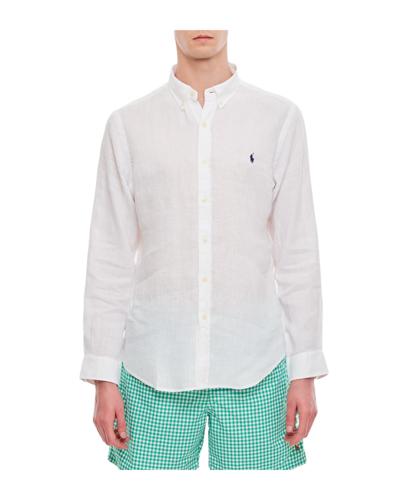 Ralph Lauren Long Sleeve-sport Shirt - White