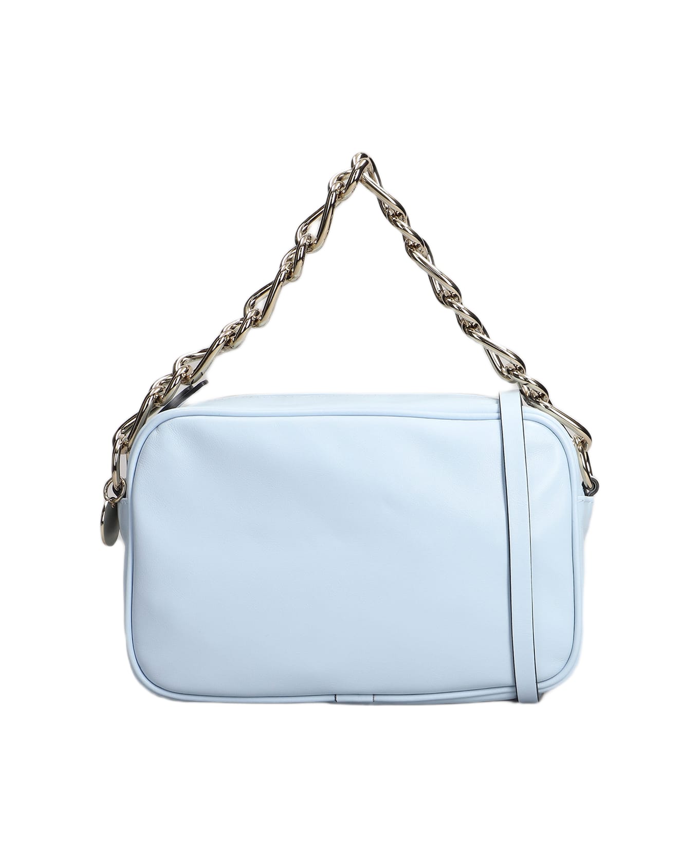 RED Valentino Shoulder Bag In Cyan Leather - cyan