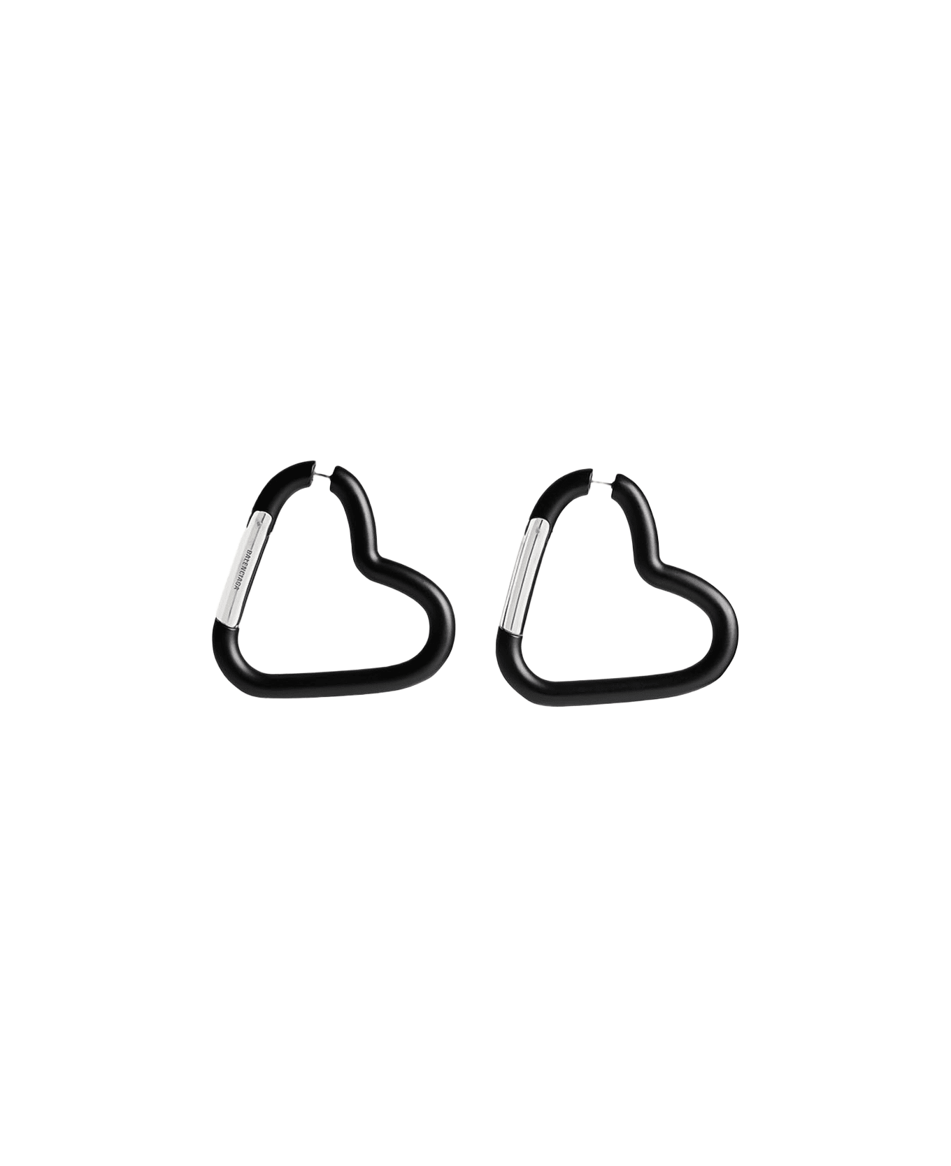 Balenciaga Love Clip Earrings - Black