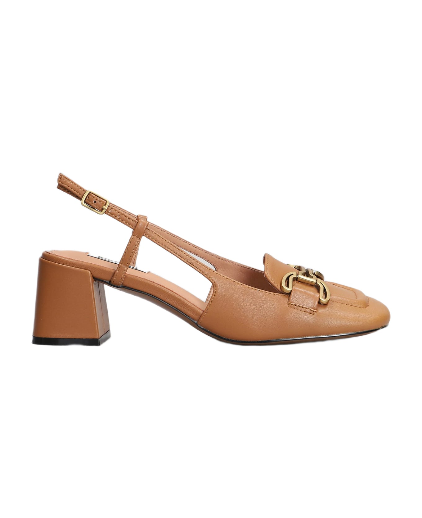 Bibi Lou Renee 60 Pumps In Leather Color Leather - leather color