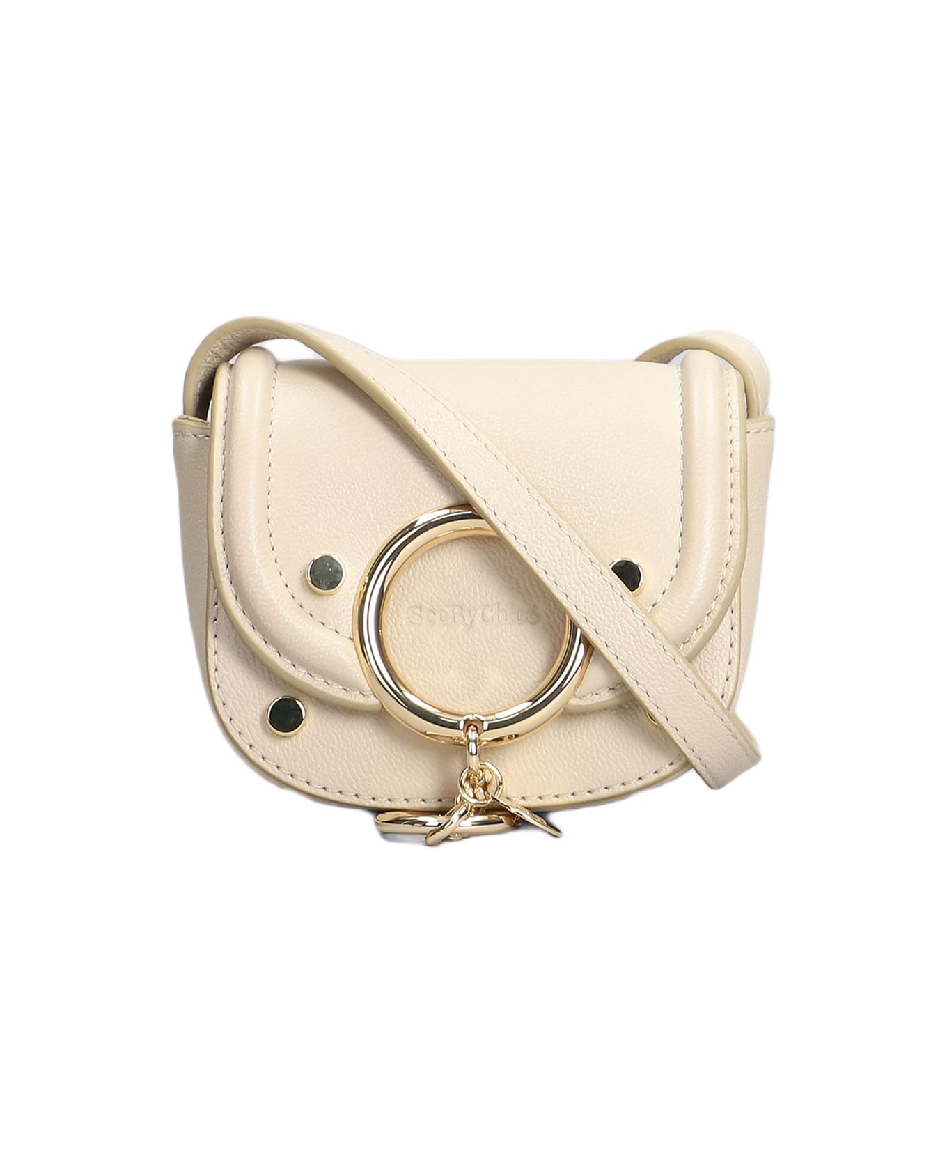 See by Chloé Mara Small Shoulder Bag In Beige Leather - beige