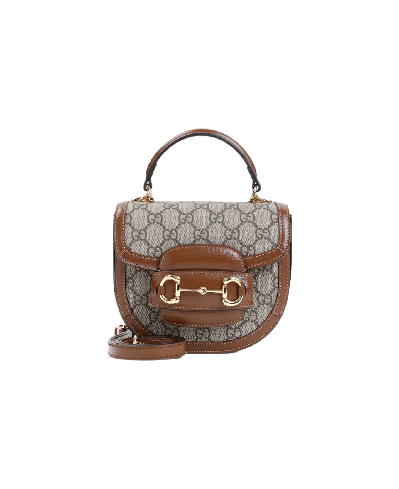 Gucci Mini Horsebit 1955 Tote Bag - B.eb Brown Sugar