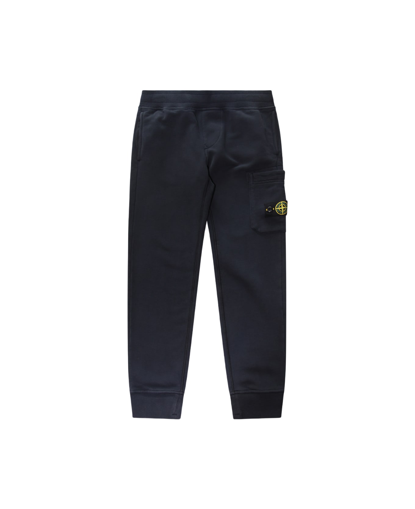 Stone Island Blue Cotton Pants - Blue