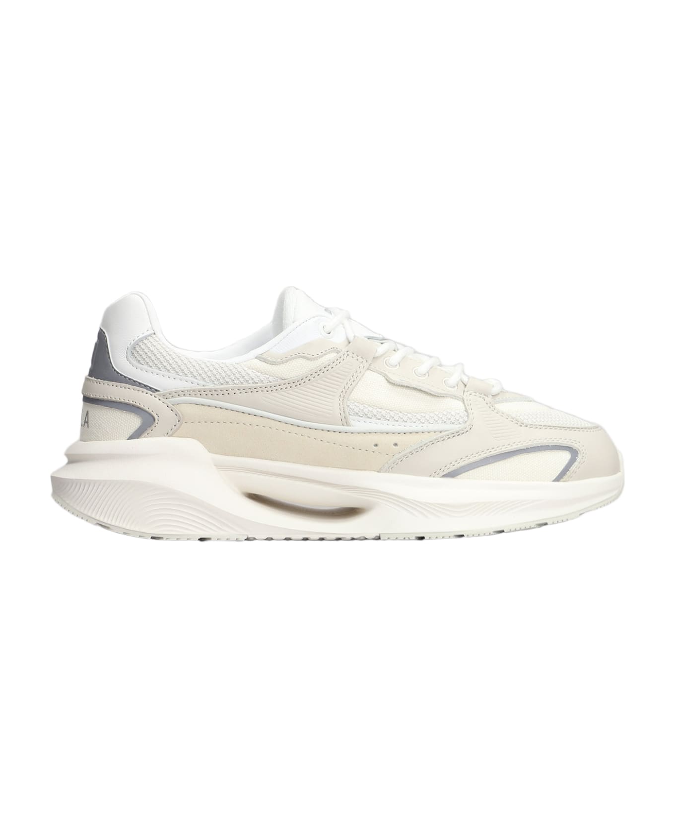D.A.T.E. Vela Sneakers In Beige Leather And Fabric - beige