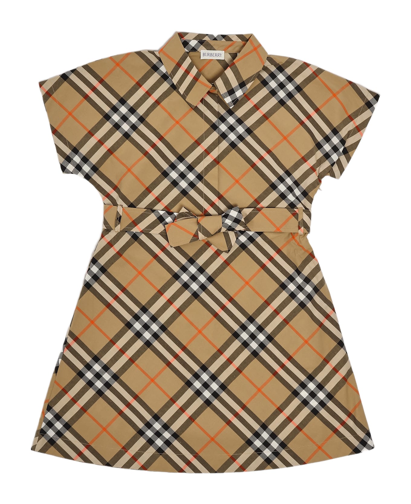 Burberry Giulietta Dress Dress - CHECK BEIGE