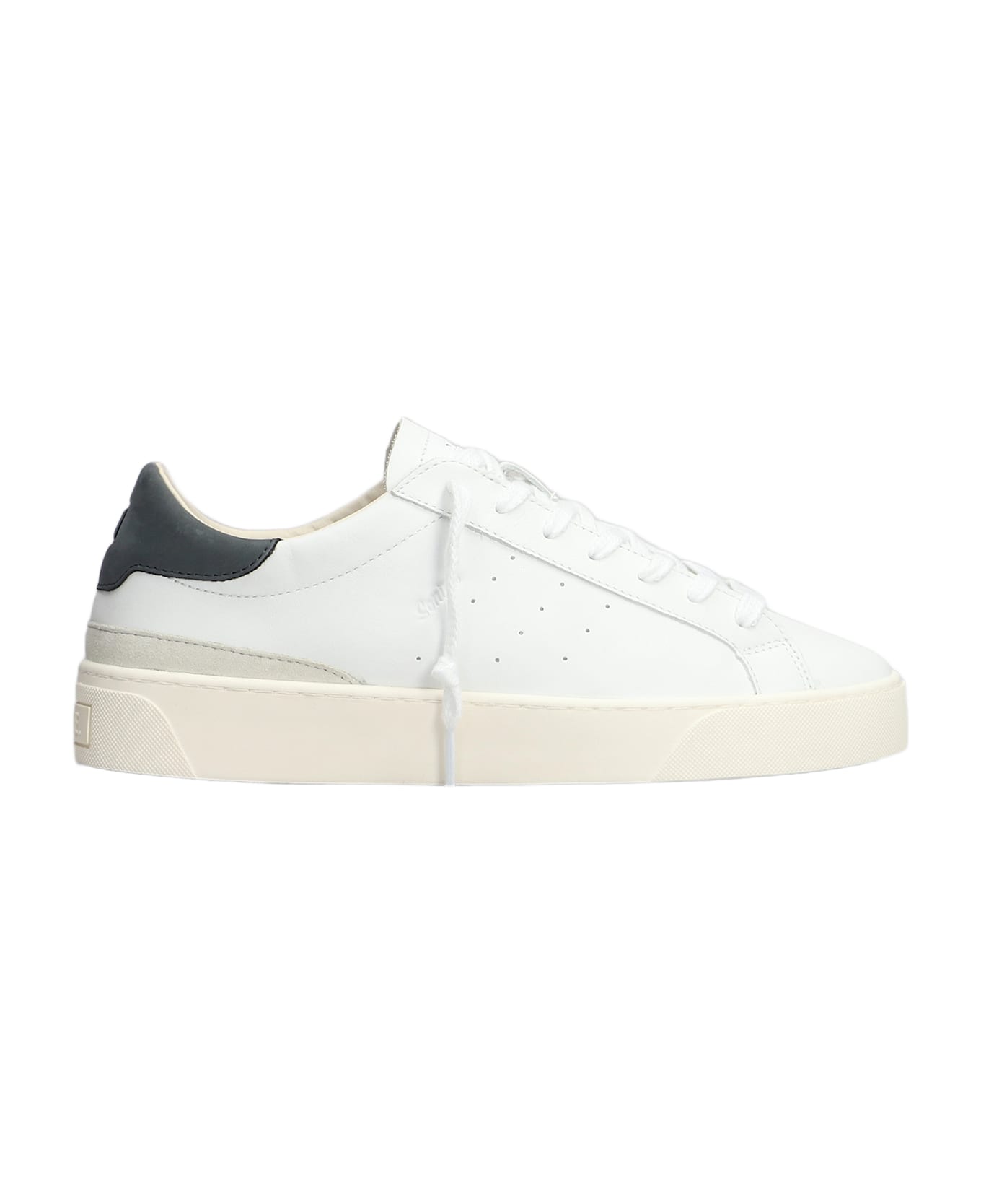 D.A.T.E. Sonica Sneakers In White Leather - White
