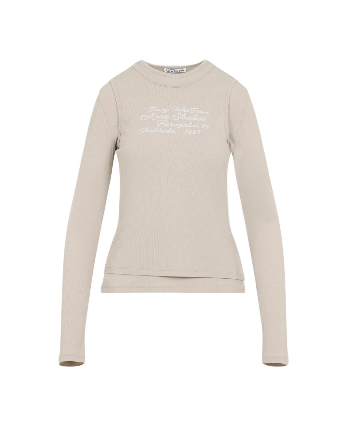 Acne Studios Cotton T-shirt - OATMEAL BEIGE