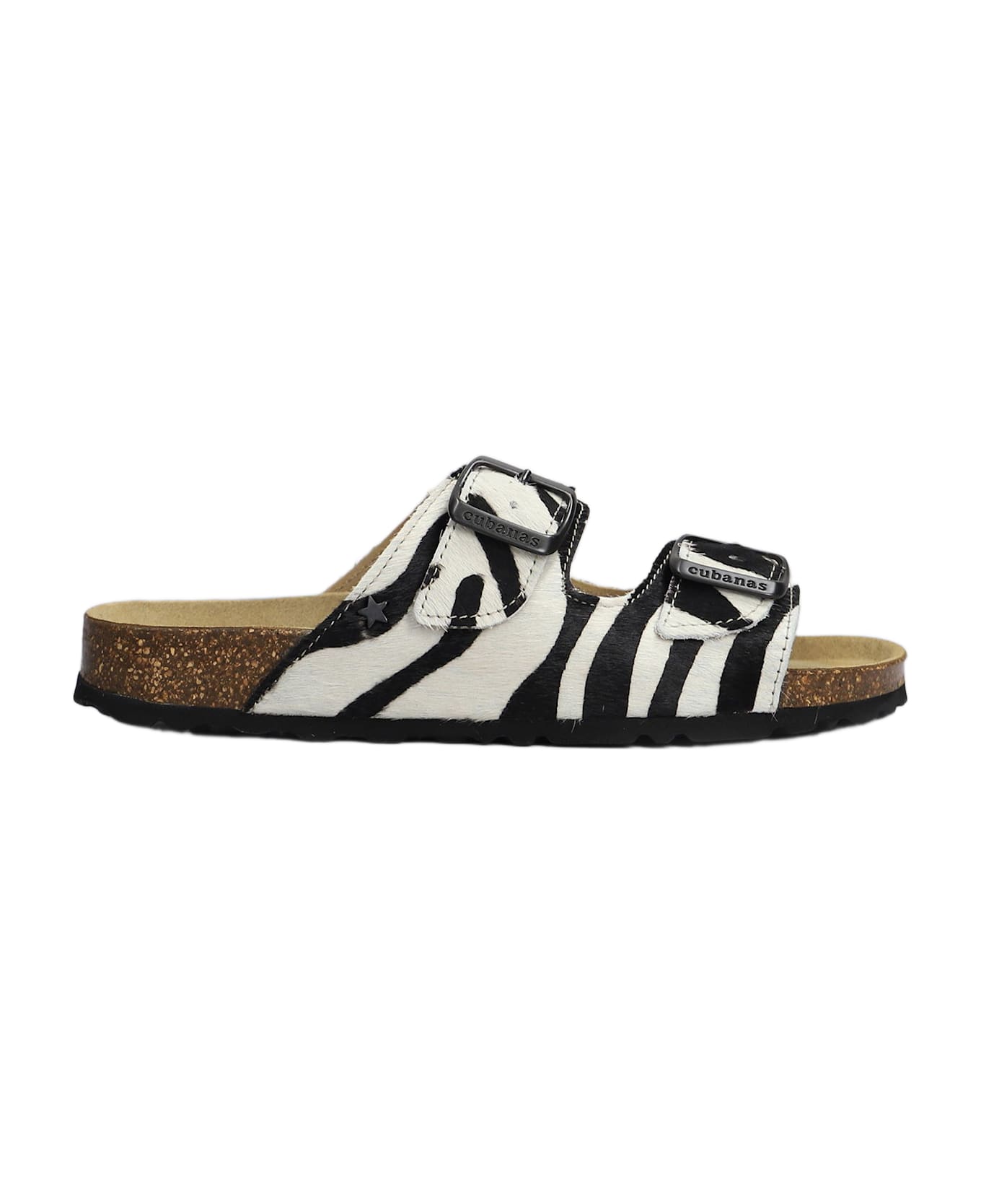 Cubanas Amalia Flats In White Pony Skin - white