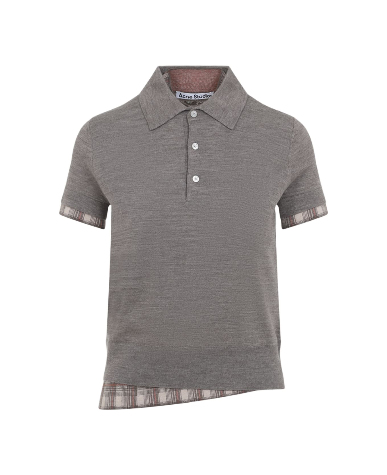 Acne Studios Polo - Cuo Light Brown Melange