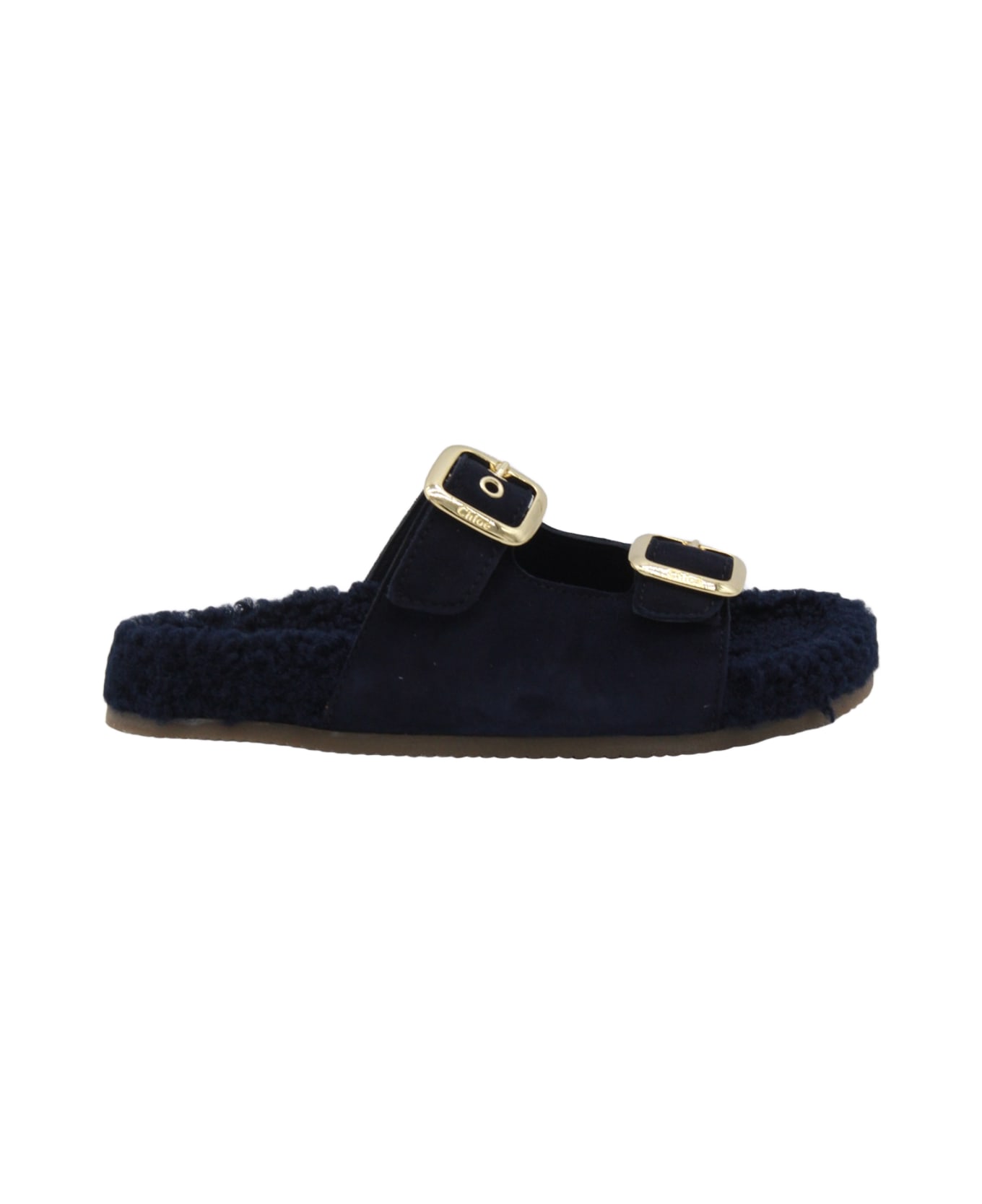 Chloé Blue Leather Sandals - Marine