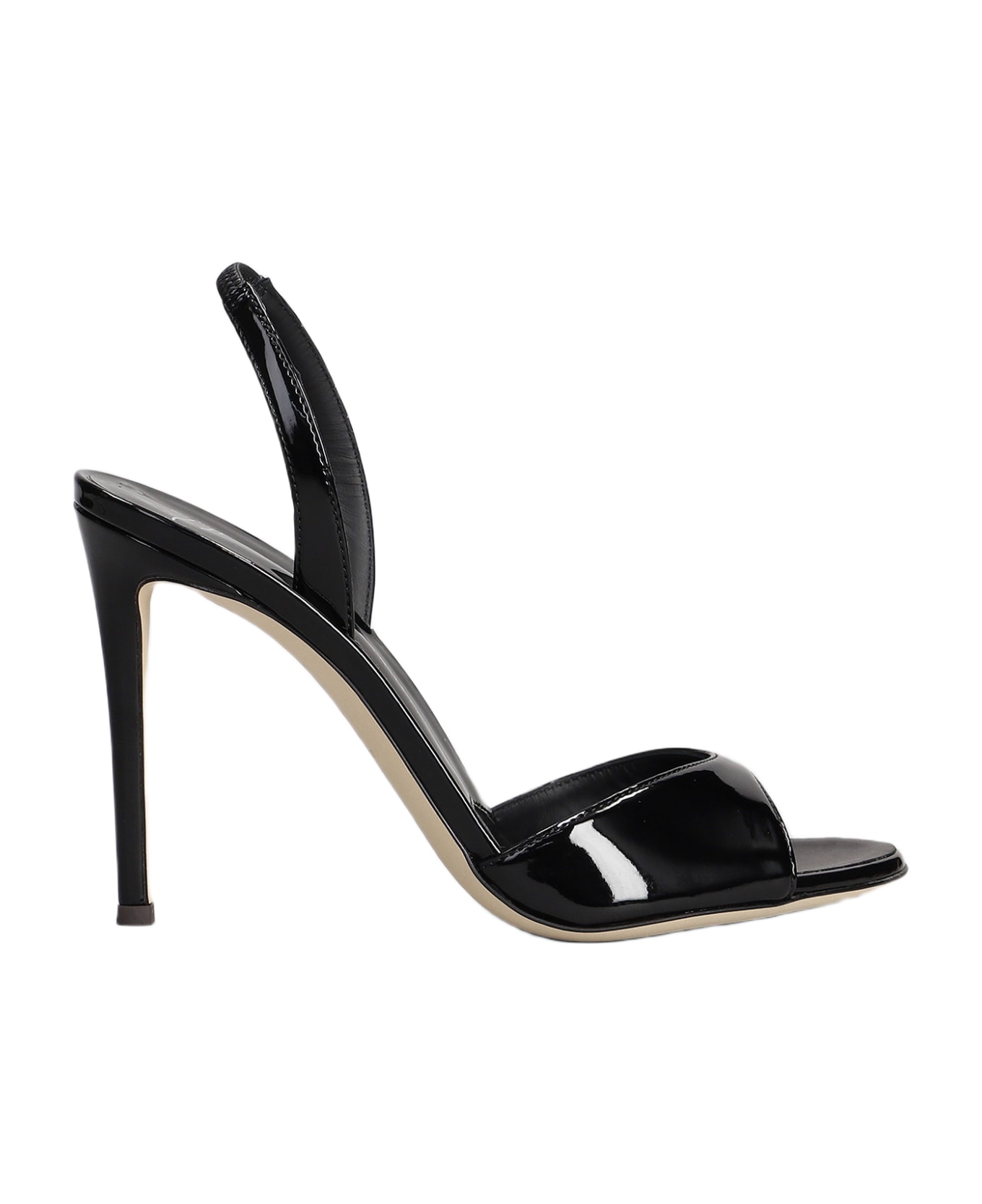 Giuseppe Zanotti Libeth Sandals In Black Patent Leather - black