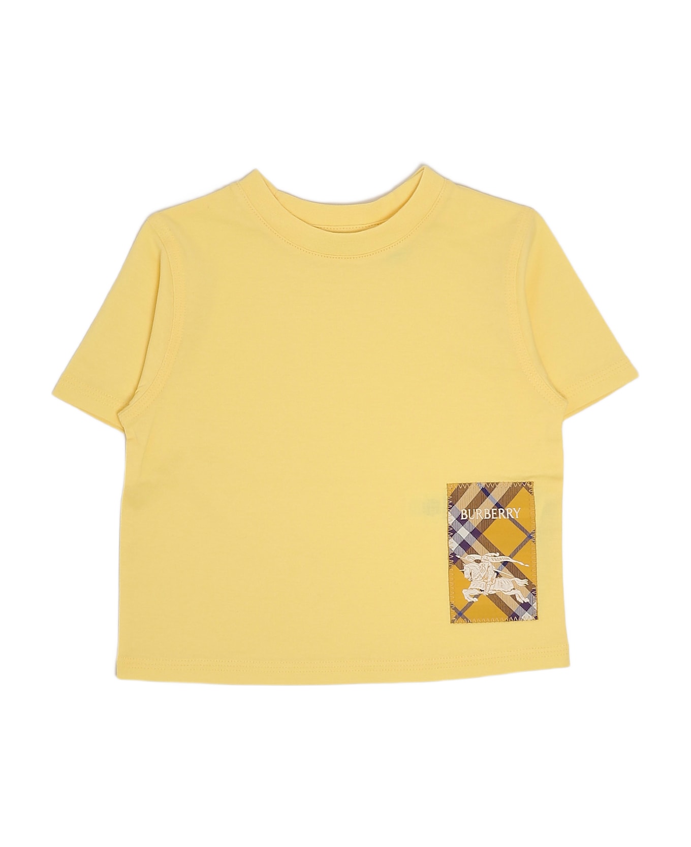 Burberry Cedar T-shirt Check T-shirt - GIALLO