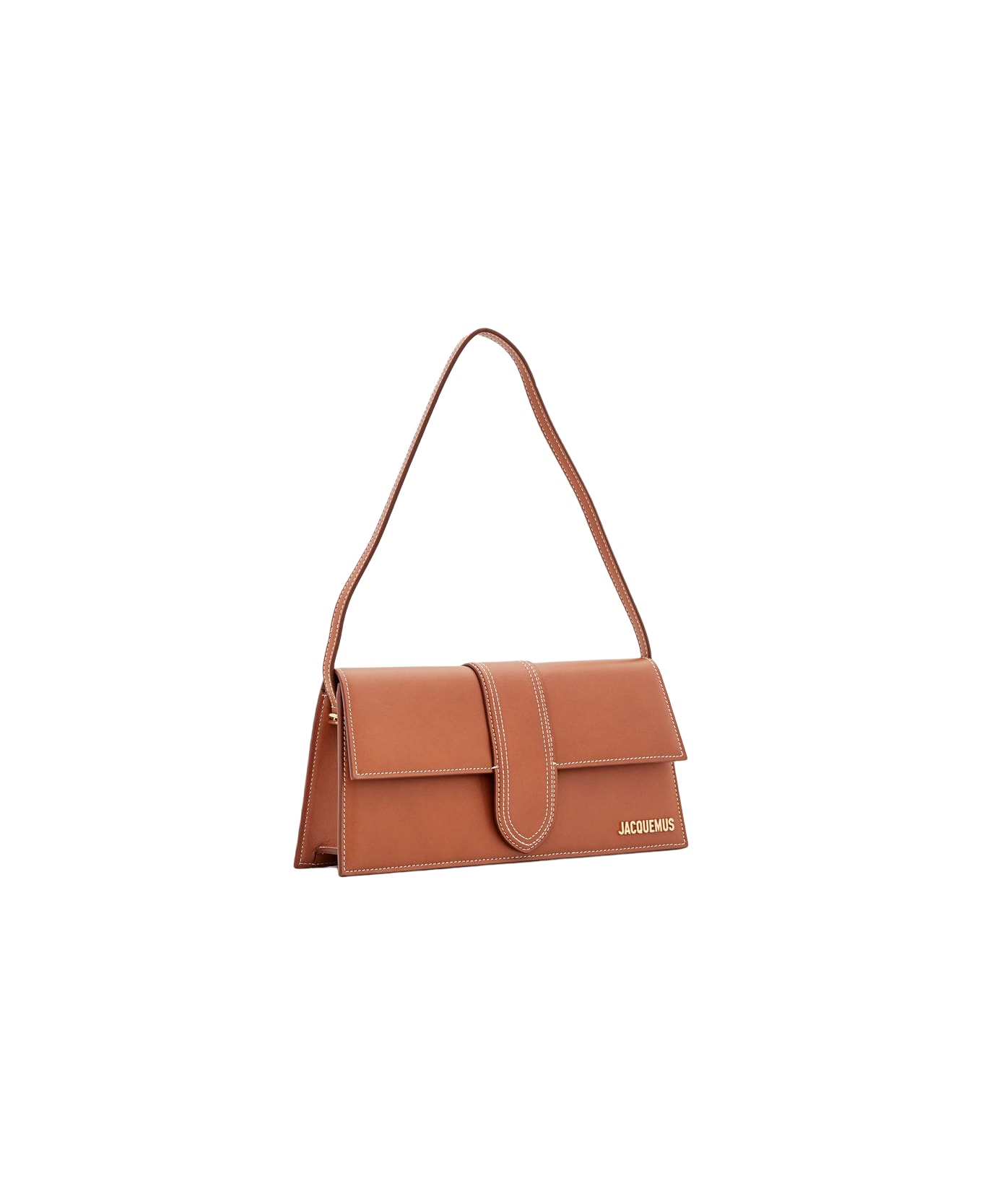 Jacquemus Le Bambino Long Leather Shoulder Bag - Brown