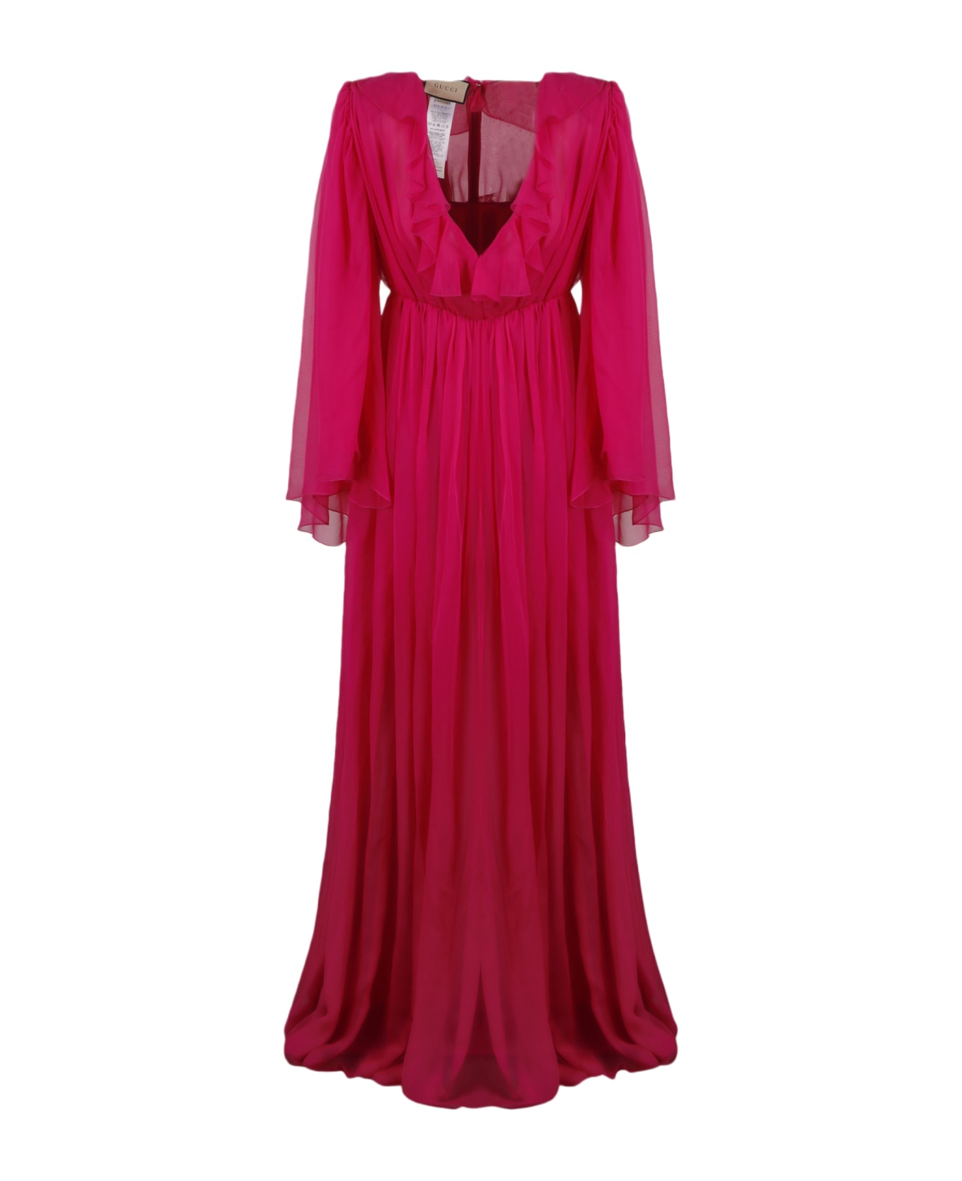Gucci Chiffon Silk Dress - Pink & Purple
