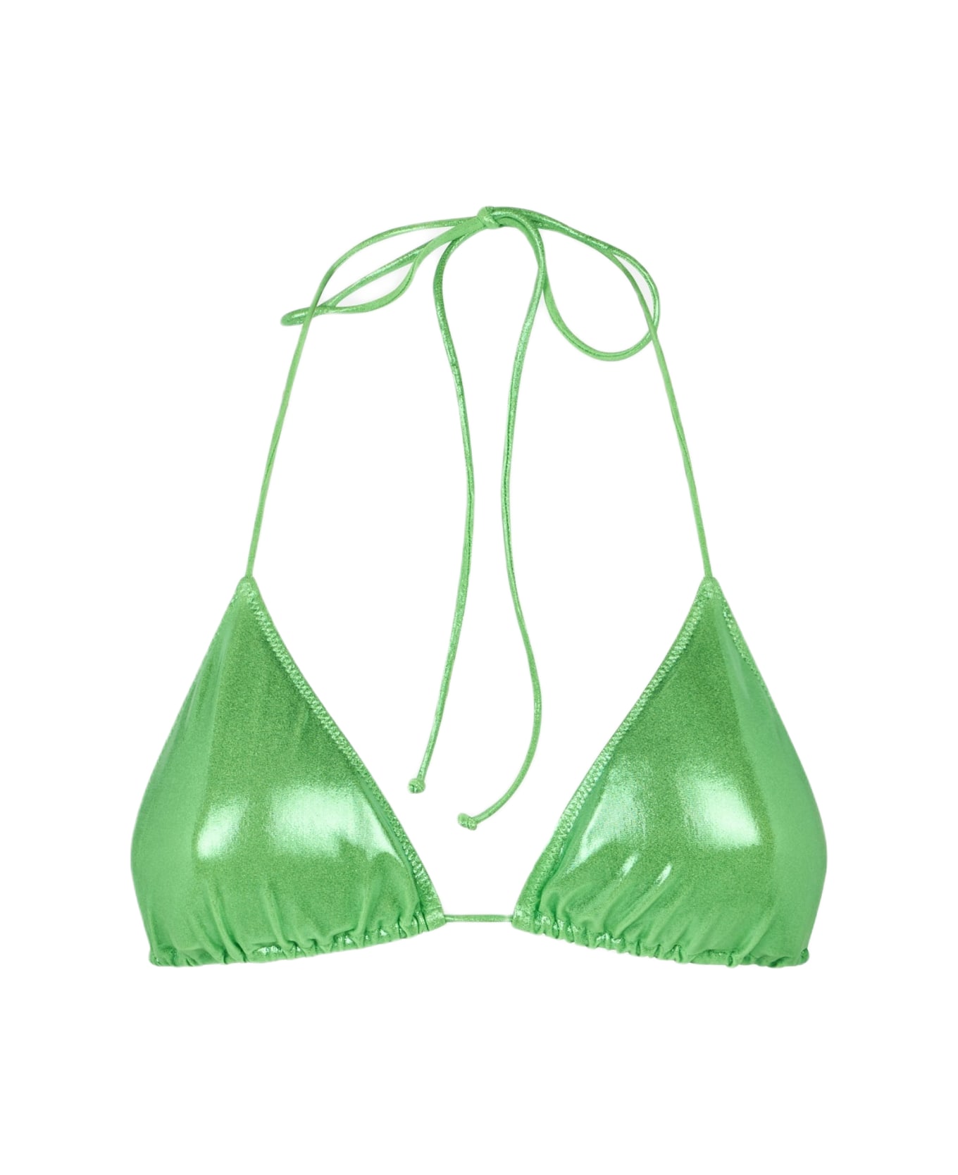 MC2 Saint Barth Woman Lamina Green Triangle Top Swimsuit - GREEN