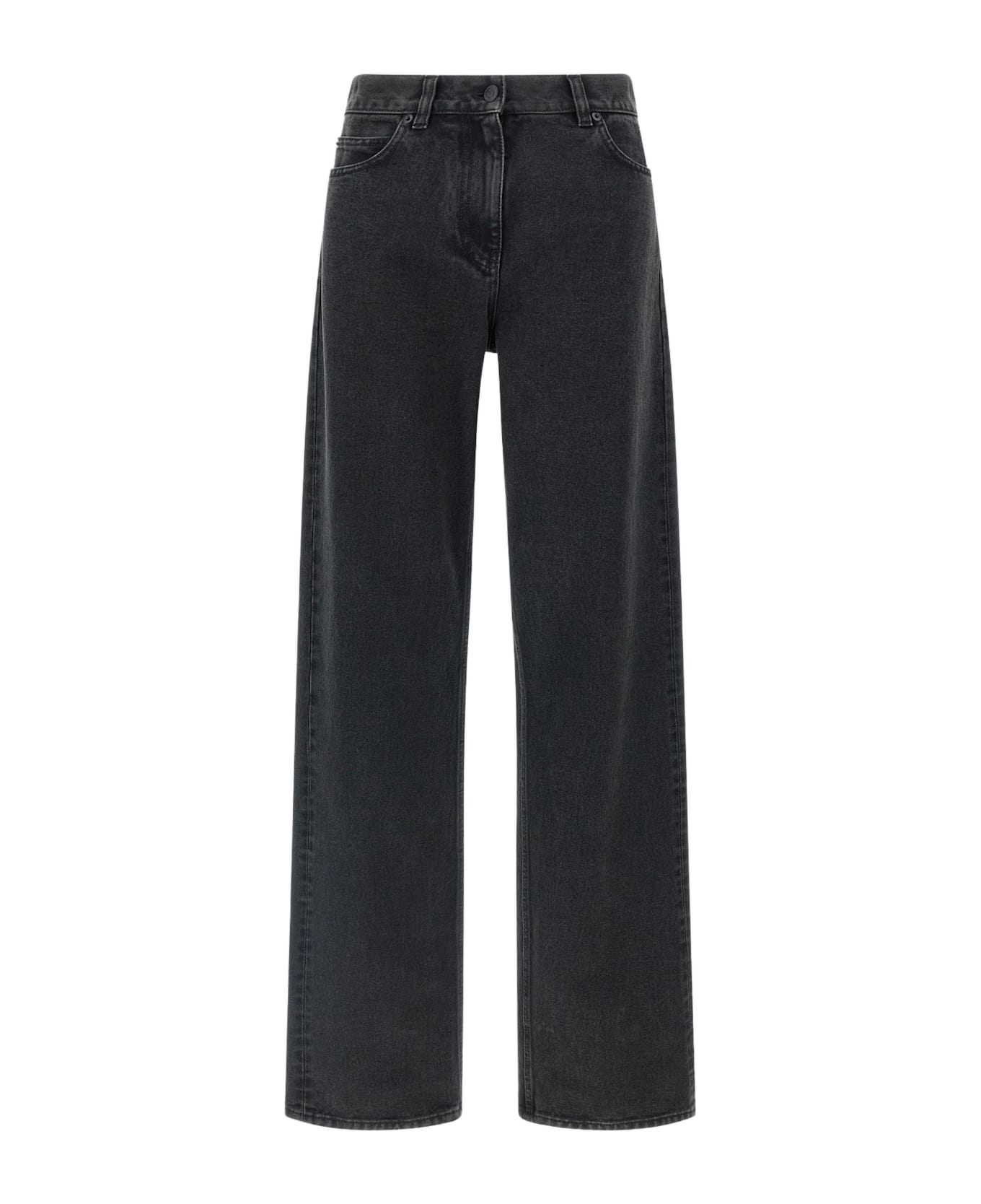 The Row Black Cotton Jeans - FADED BLACK