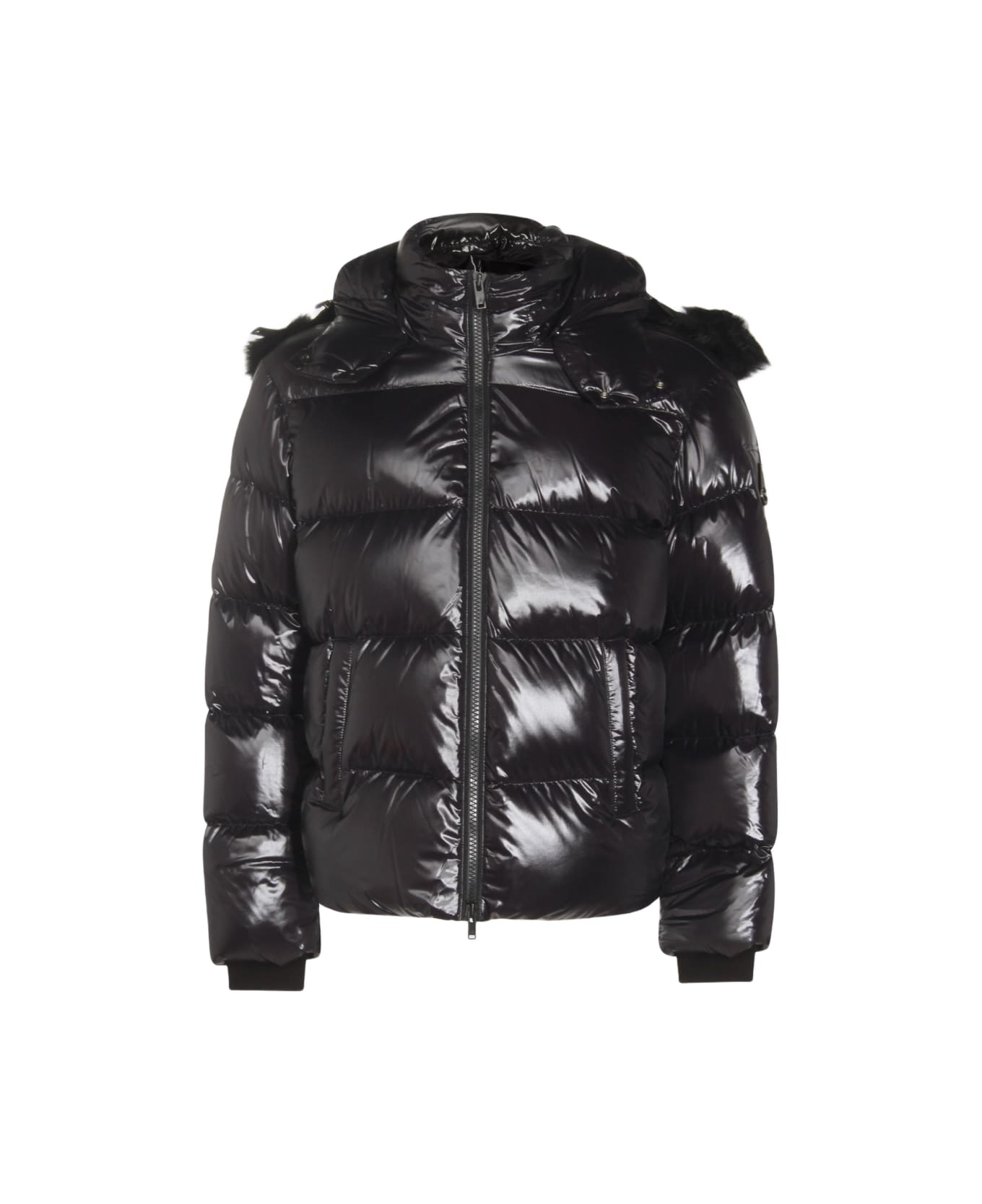 Moose Knuckles Black Down Jacket - Black
