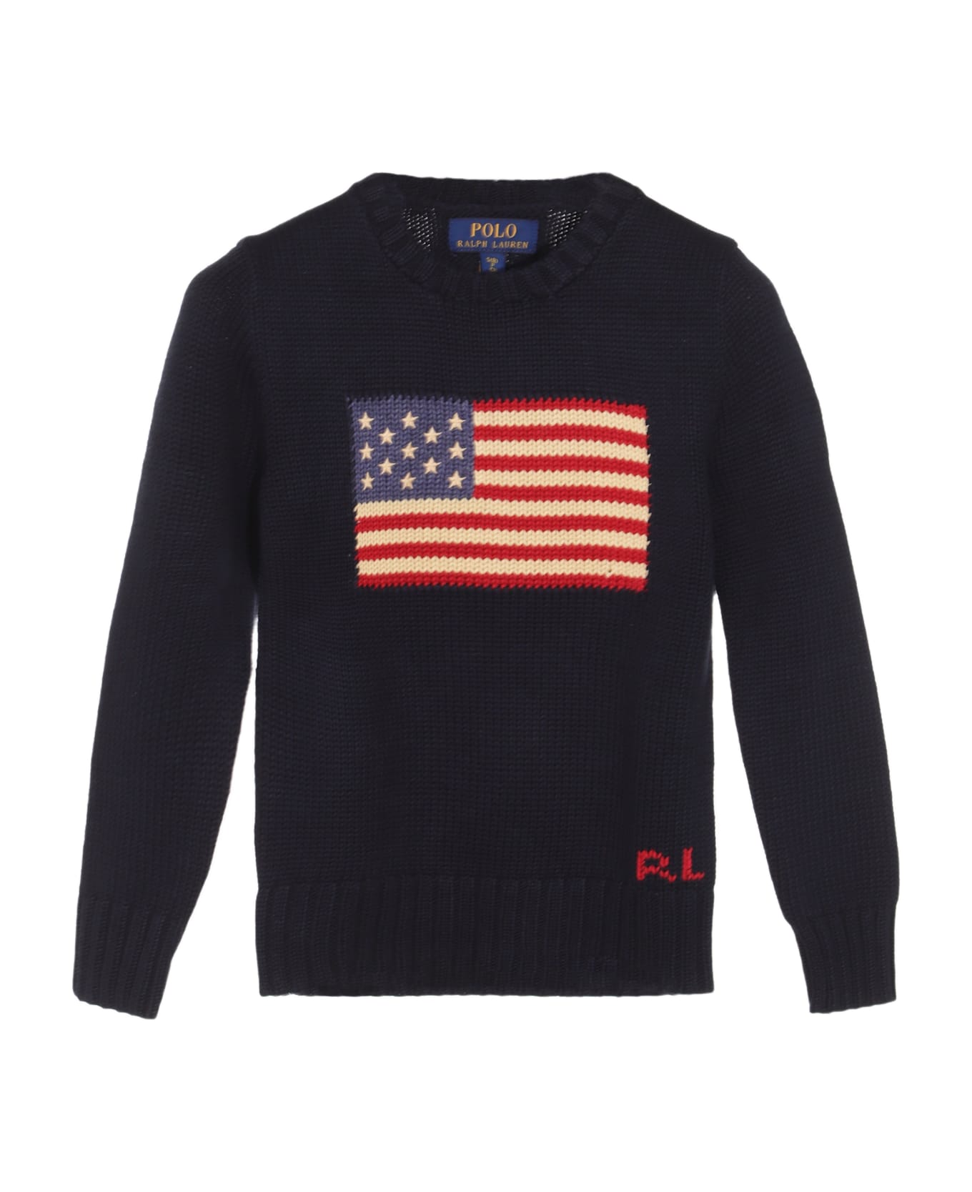 Polo Ralph Lauren Navy Wool Knitwear - Blue