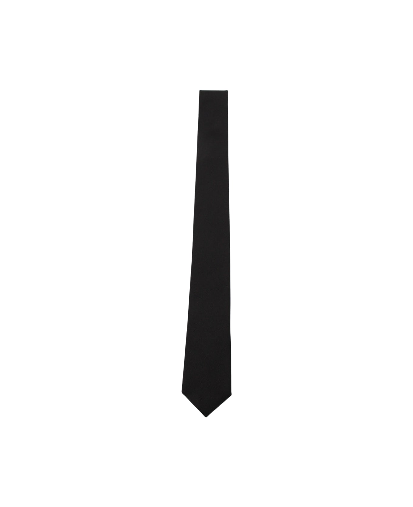 Saint Laurent Black Silk Tie - Black