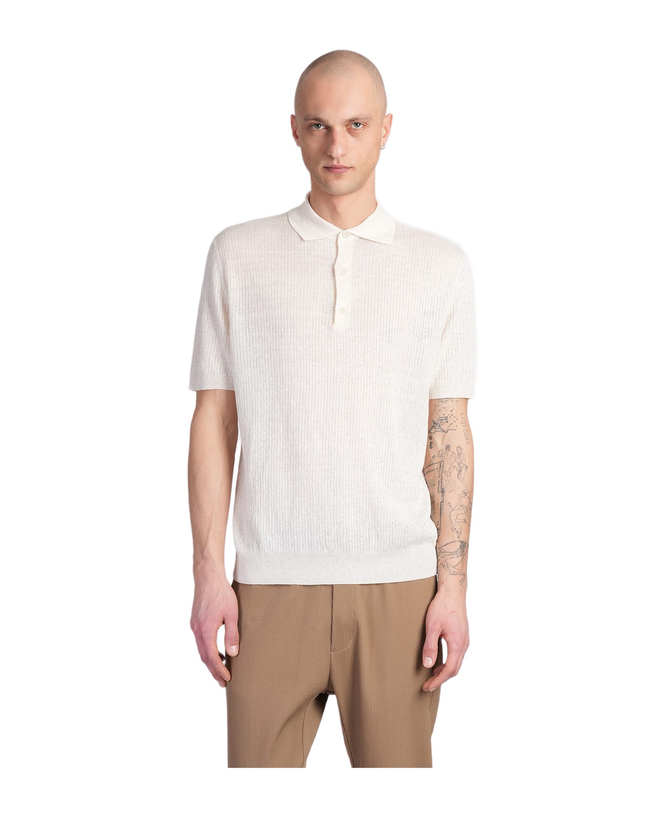 Barena Marco Polo In Beige Linen - beige