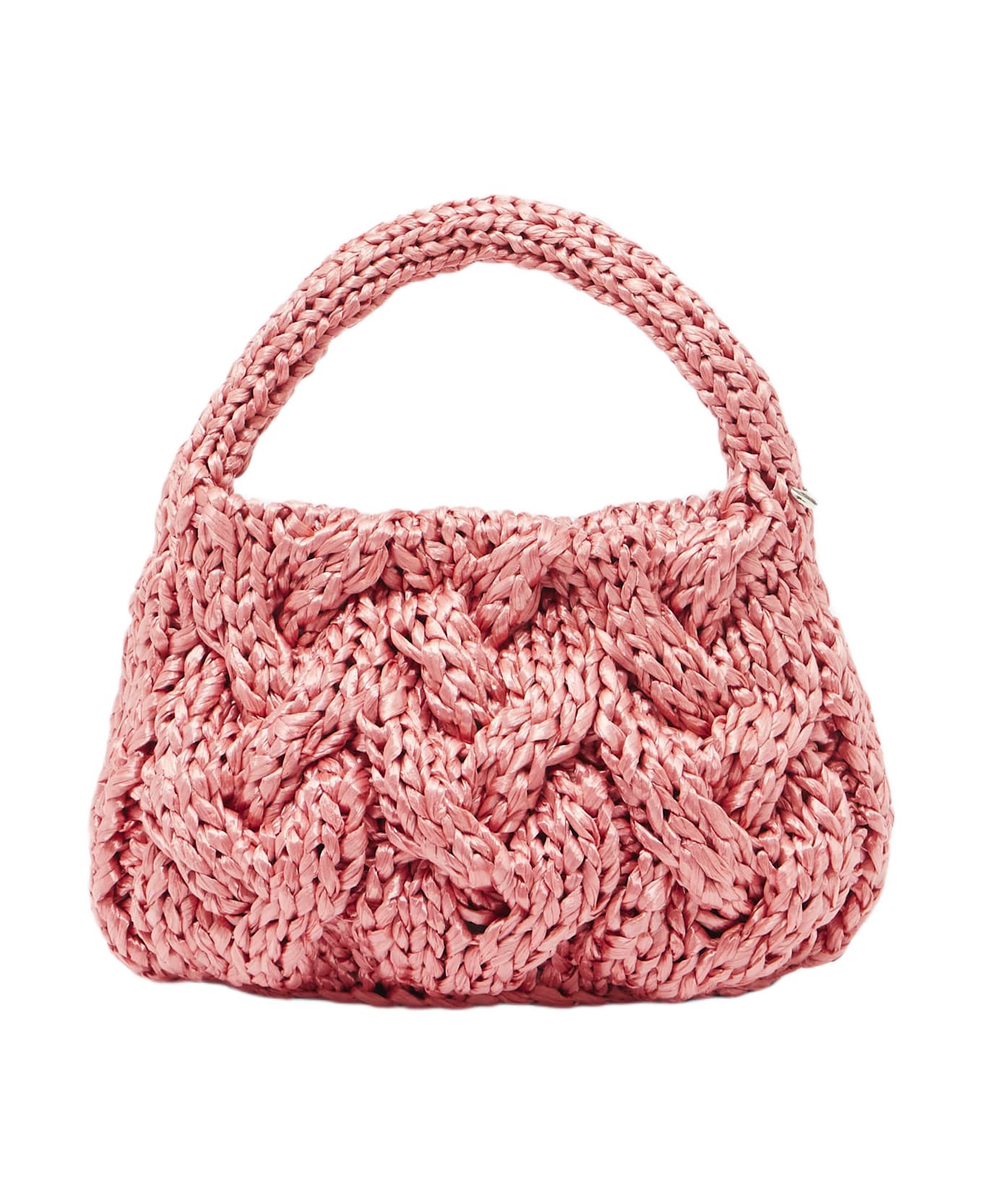 J.W. Anderson Small Cable Knit Bag - BUBBLEGUM
