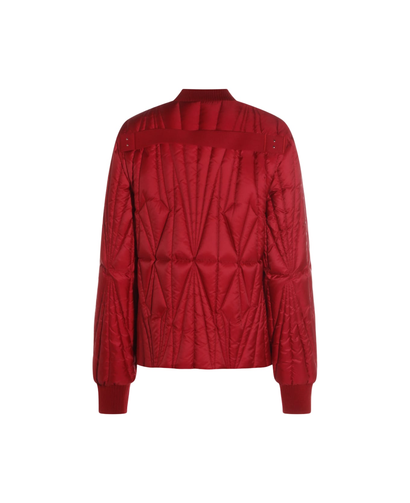 Moncler + Rick Owens Red Geocamo Flight Down Jacket - CARNELIAN
