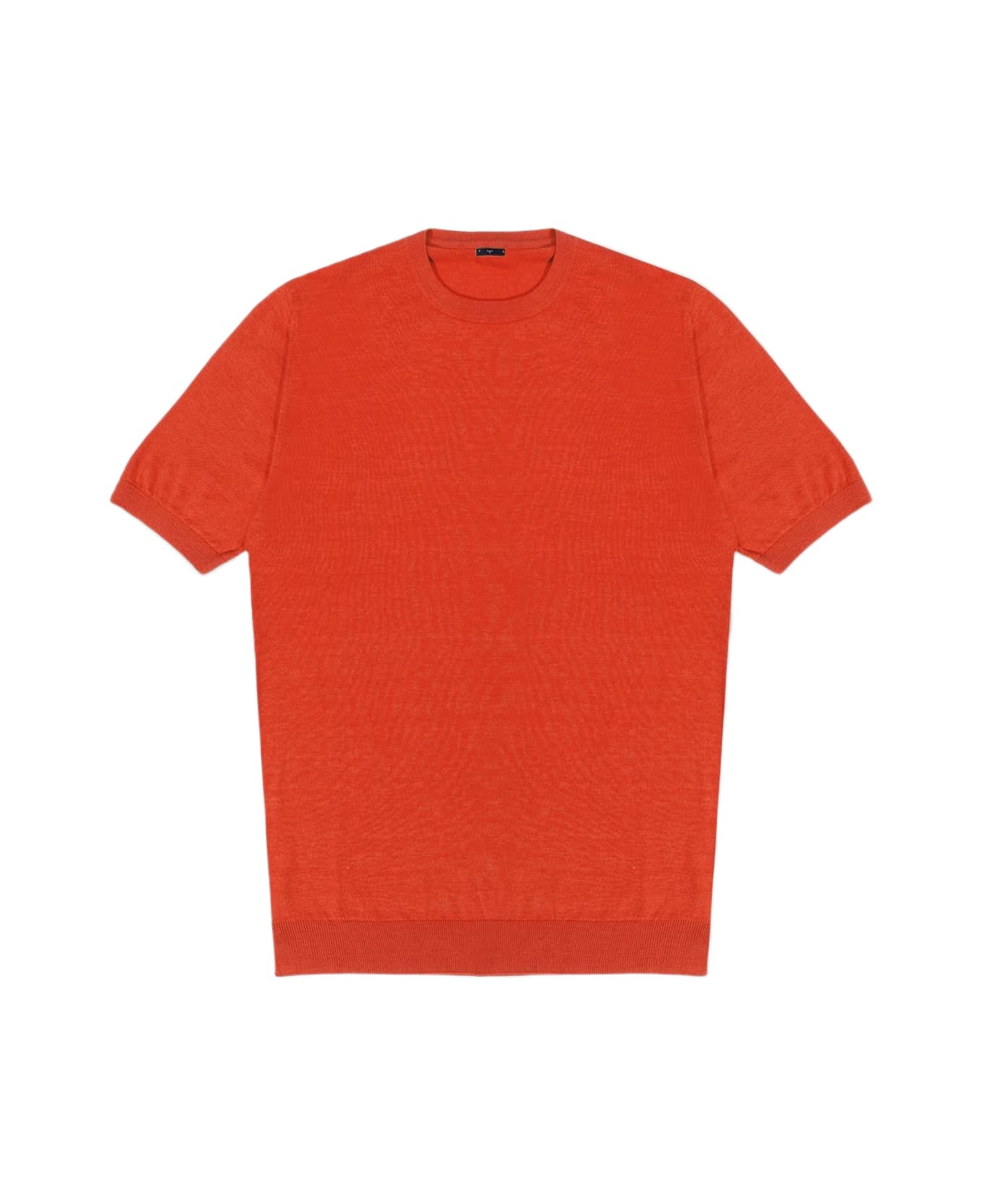 Larusmiani "roquebrune" Crewneck Sweater - Orange ニットウェア