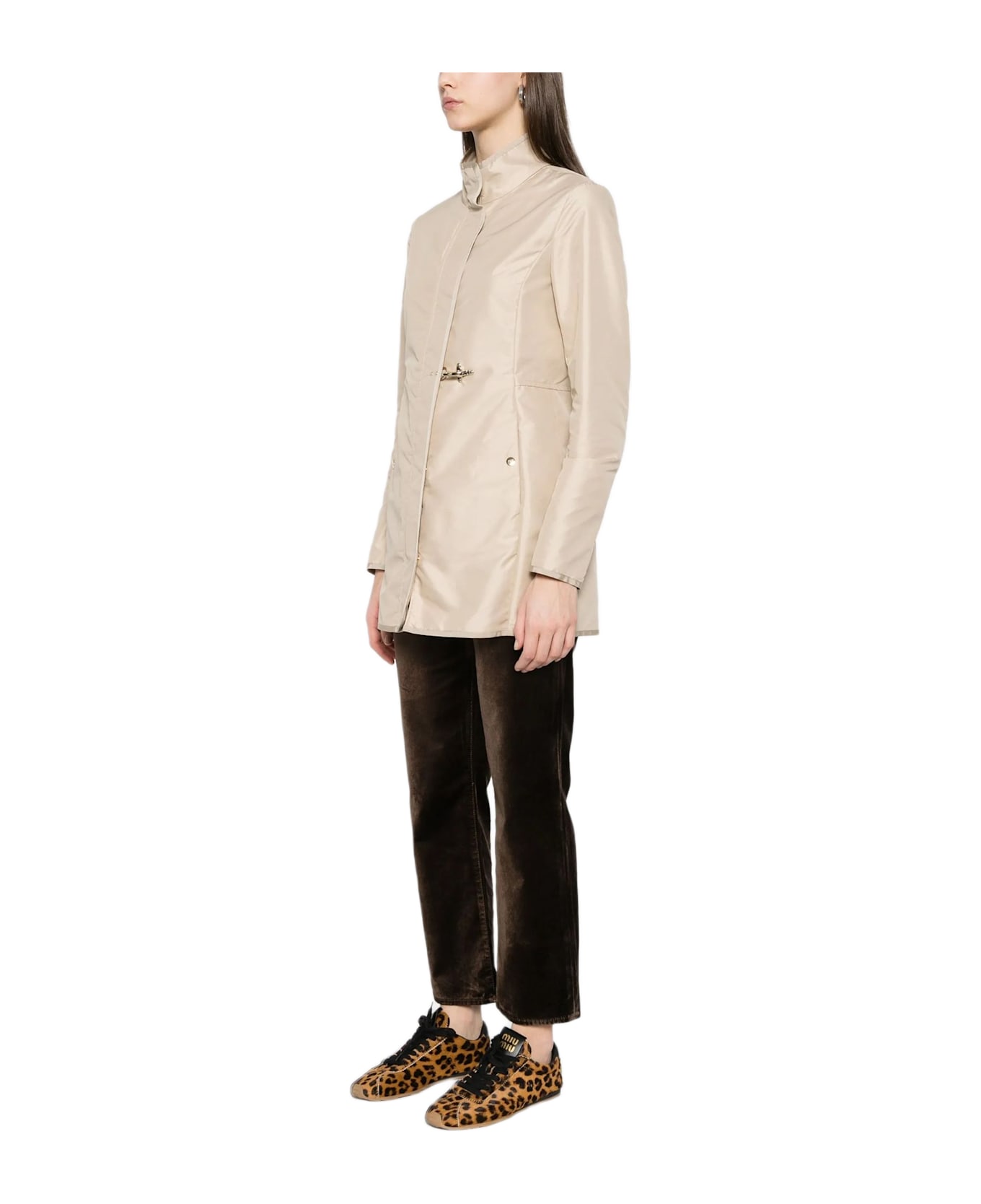 Fay Car Jacket - Beige