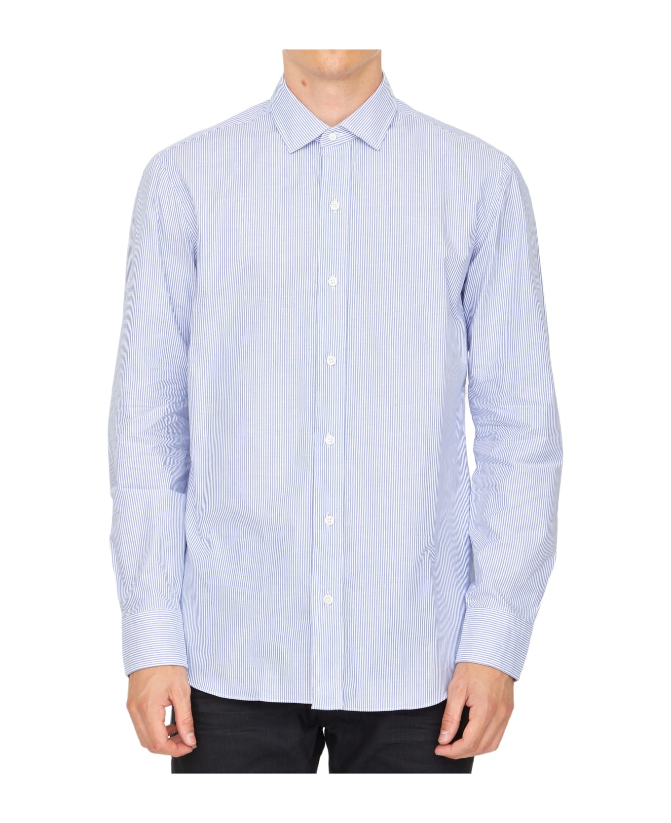 Salvatore Piccolo Striped Cotton Shirt - WHITE シャツ