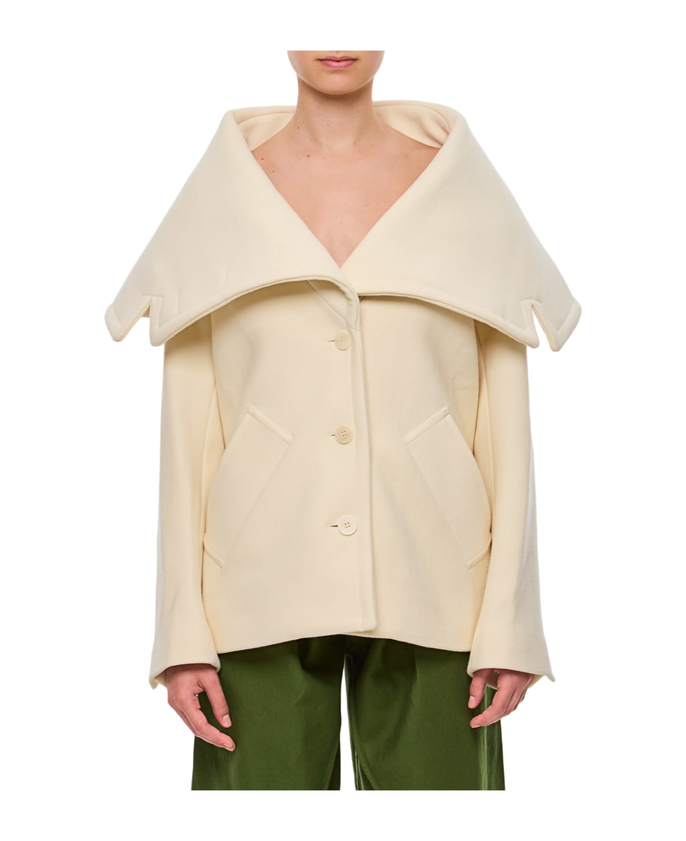 Jacquemus Le Caban Caruso Wool Jacket - Beige