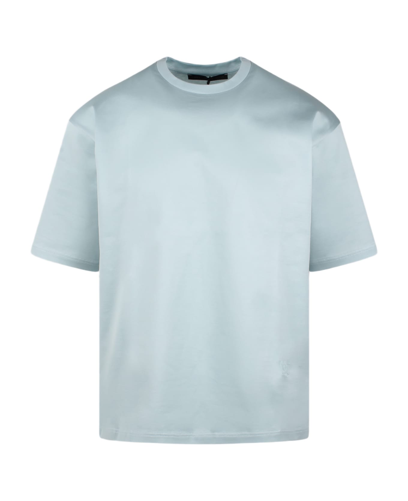 Low Brand Swallow Embroidery Jersey T-shirt - Blue