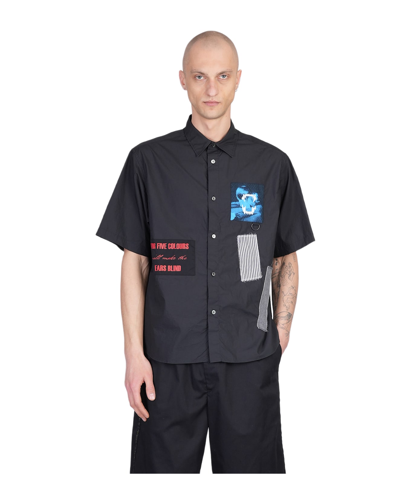 Undercover Jun Takahashi Shirt In Black Cotton - black