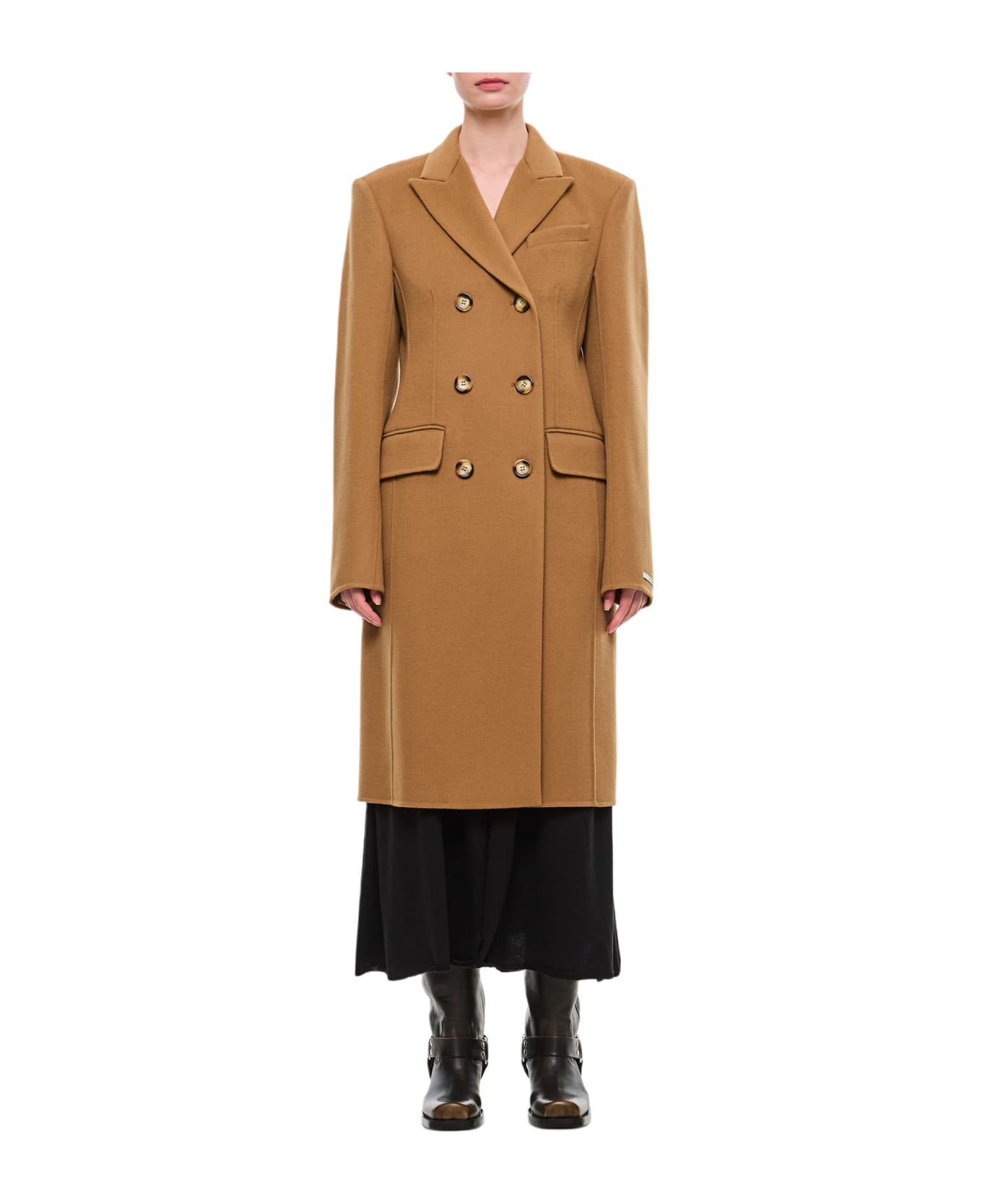 SportMax Morgana Double Breasted Coat - Brown コート
